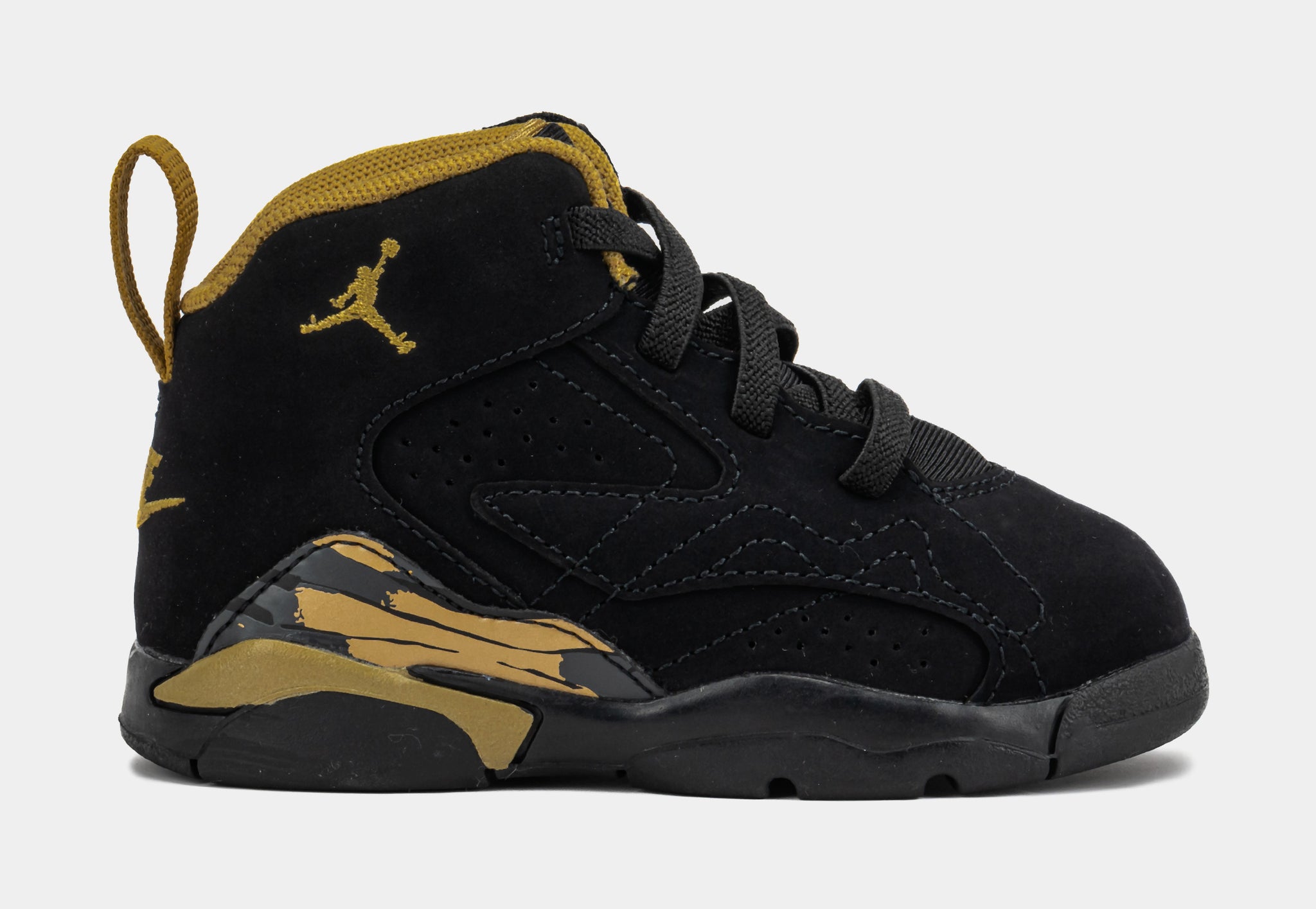 Jordan Jumpman MVP Infant Toddler Basketball Shoes Black Gold