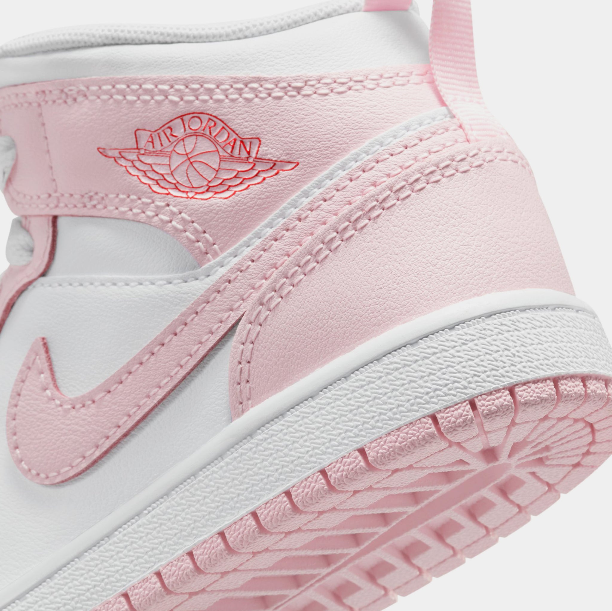 Jordan Air Jordan 1 Mid Preschool Lifestyle Shoes Pink Foam Fire