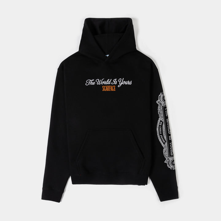 Shoe Palace SP x Scarface Rhinestone Fleece Pullover Mens Hoodie