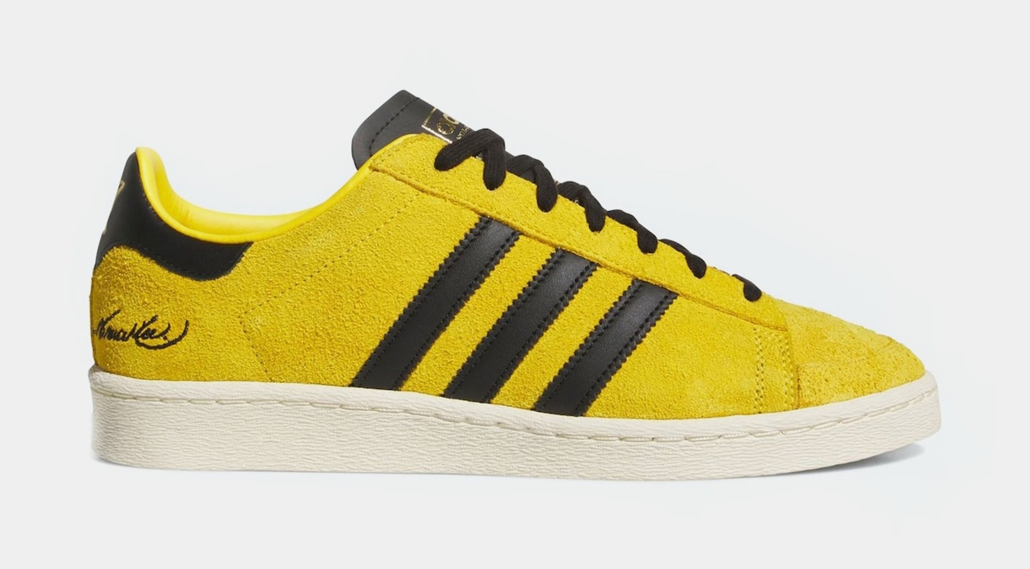 adidas Bruce Lee x Jabbar Low Mens Lifestyle Shoes Yellow Black