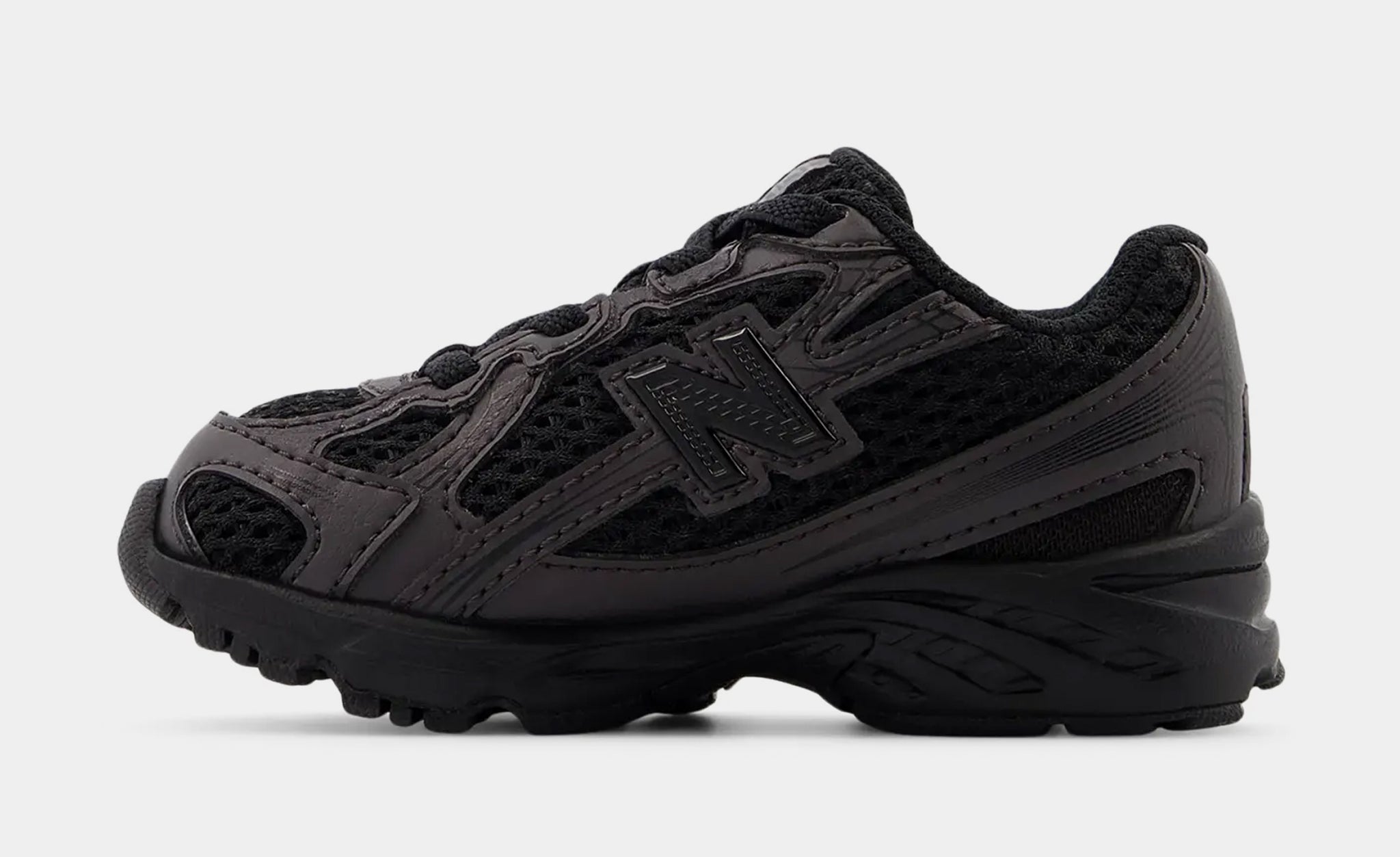 New Balance 740 Bungee Lace Infant Toddler Lifestyle Shoes Black