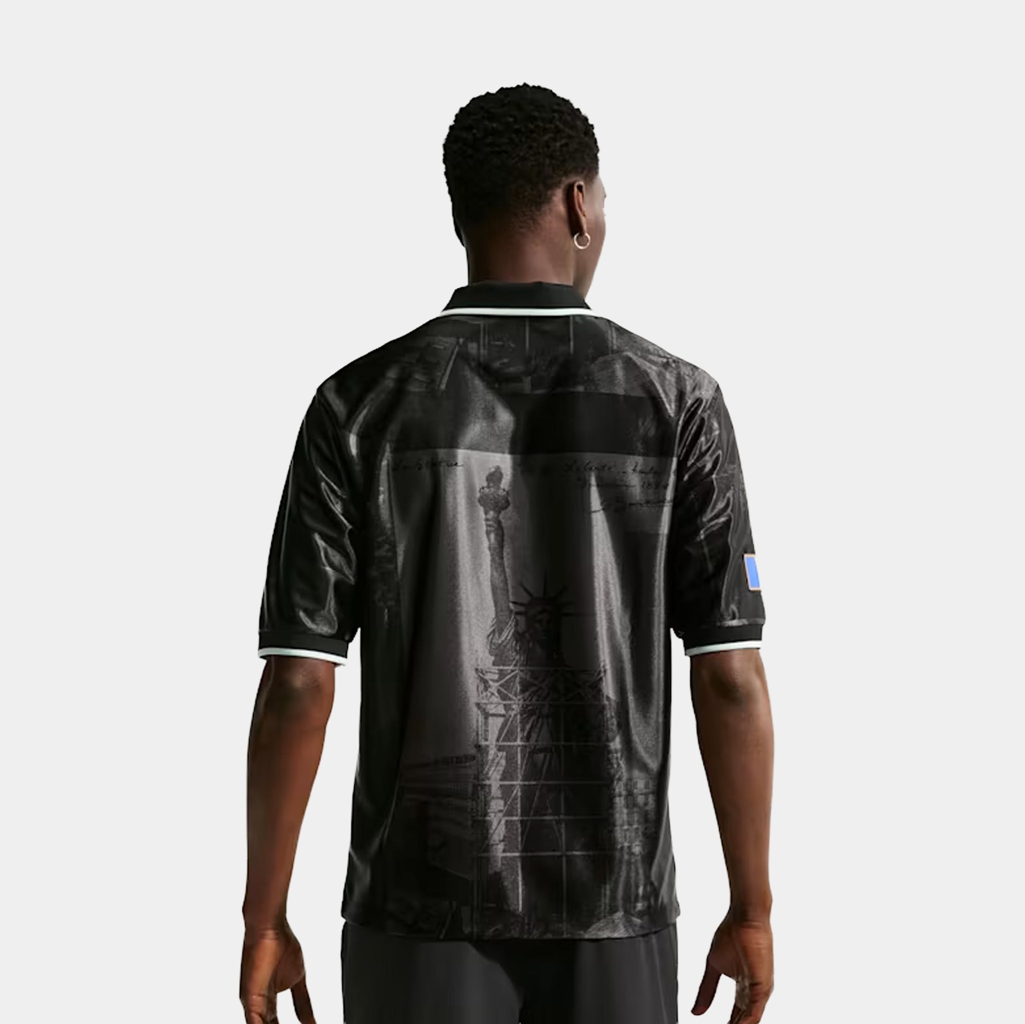 Nike FFF Energy Dri Fit Soccer Mens Jersey Anthracite Igloo