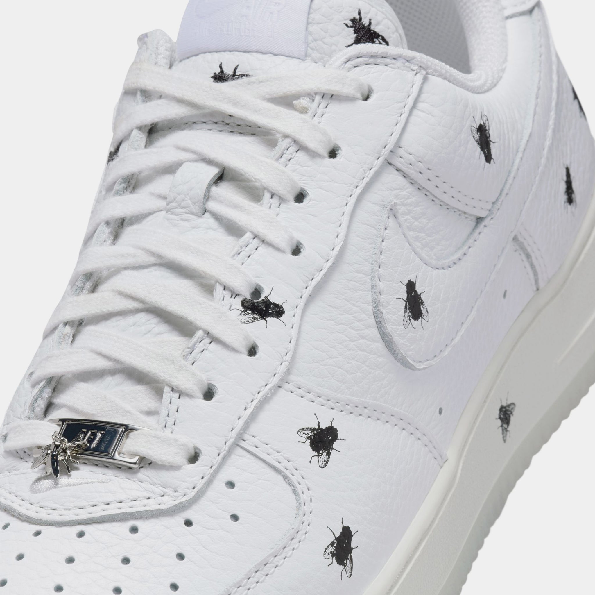 Nike Air Force 1 Retro Summit White and Black Mens 