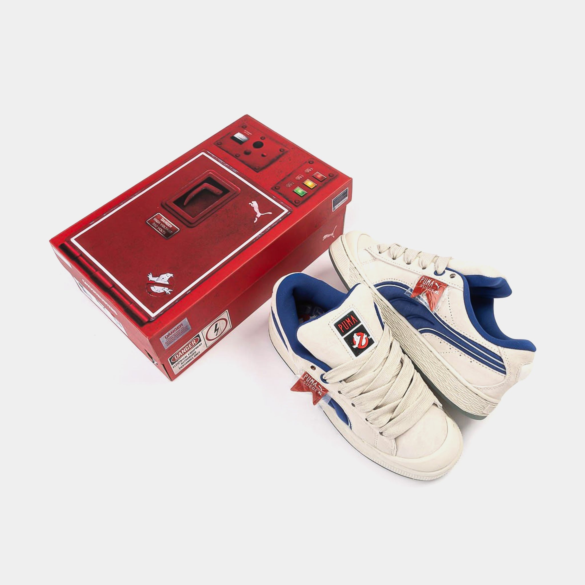 PUMA Suede XL Ghostbusters Stay Puft Mens Lifestyle Shoes PUMA Suede XL Ghostbusters Stay Puft Mens Lifestyle Shoes