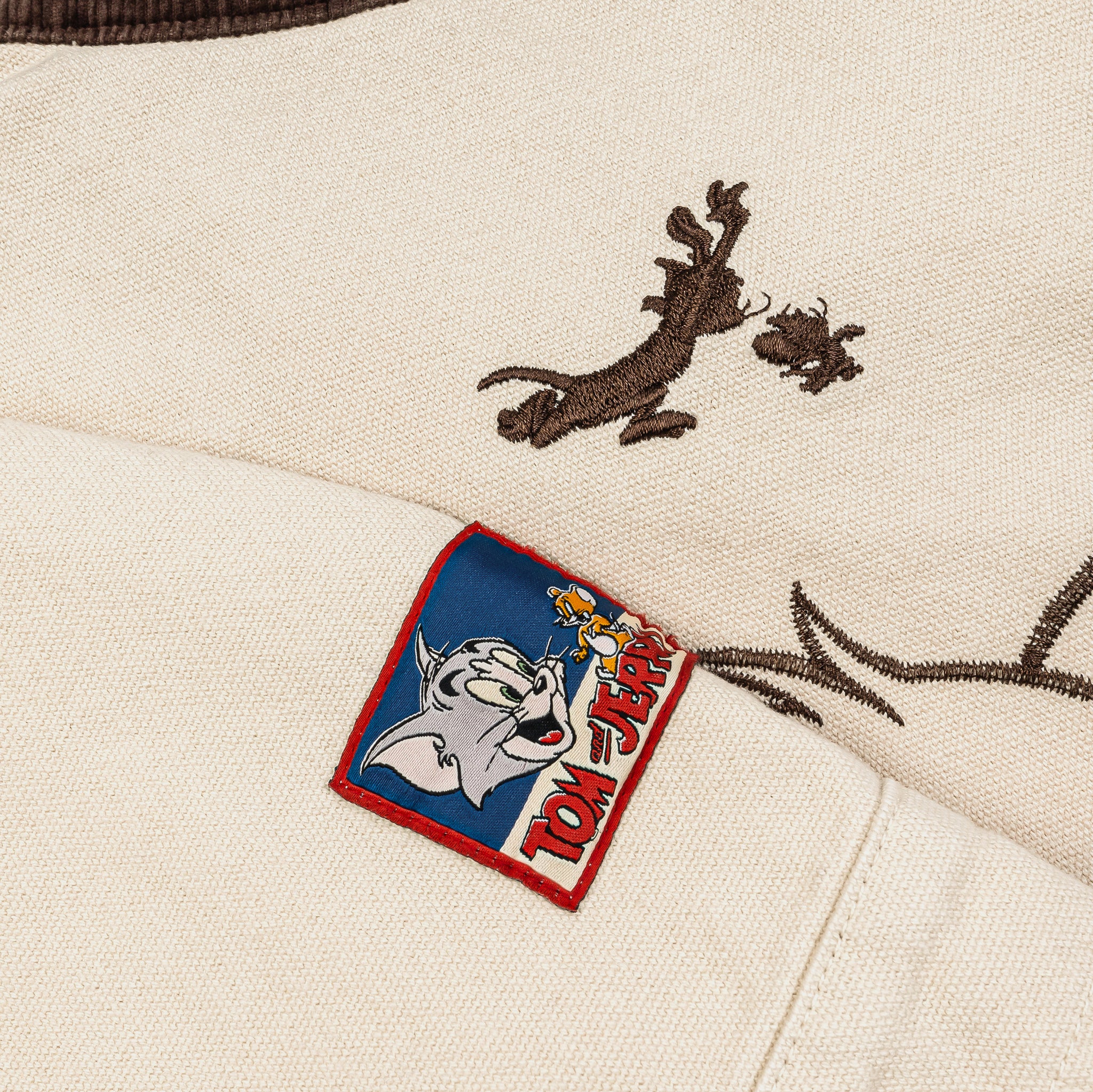 Shoe Palace SP x Tom and Jerry Sketches Work Mens Jacket Cream Brown ...