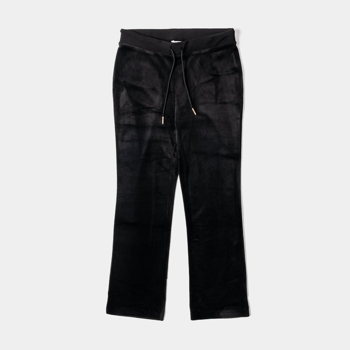 Juicy Couture OG Big Bling Velour Track Womens Pants Red Dahlia