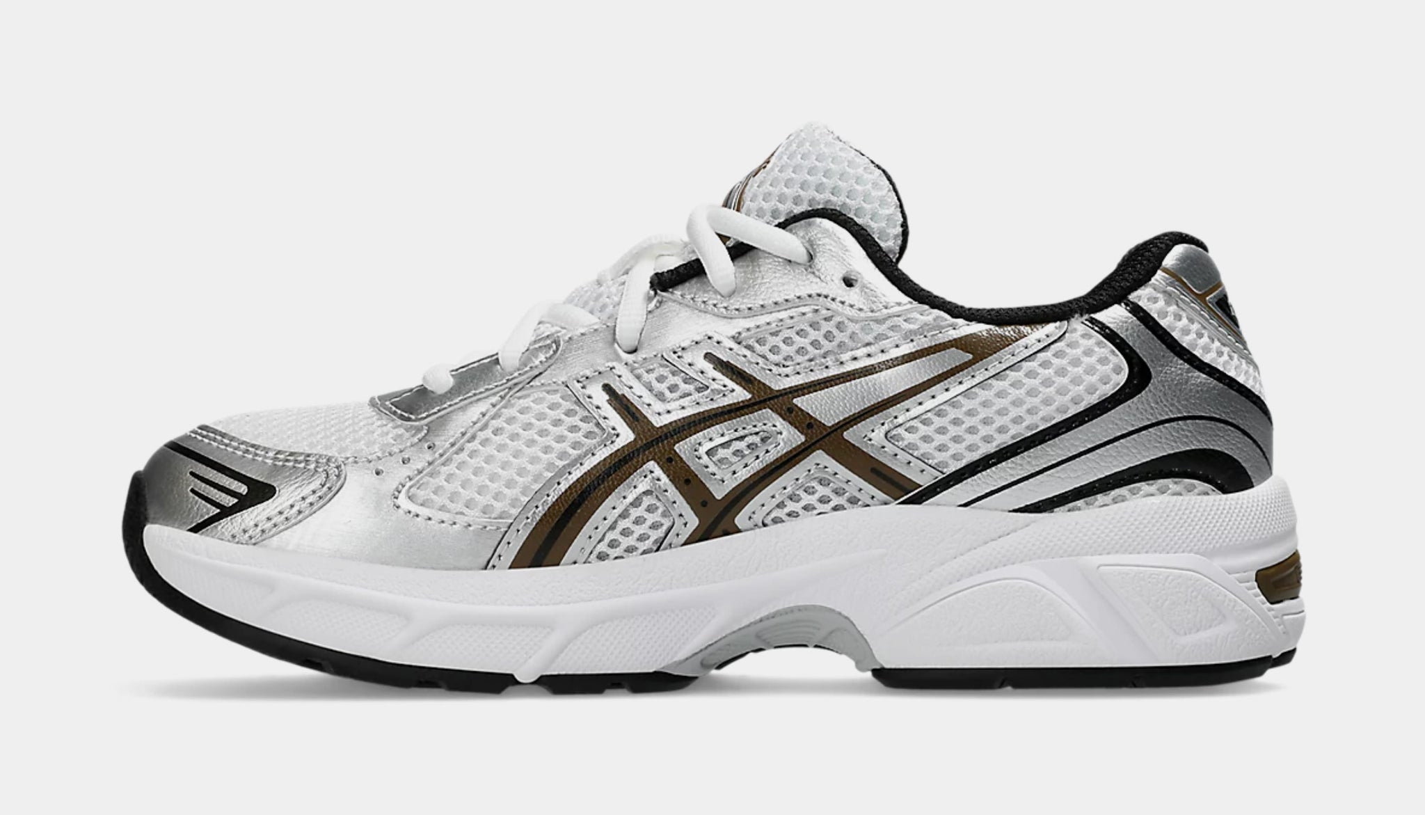 ASICS Gel 1130 Grade School Running Shoes White Clay Canyon