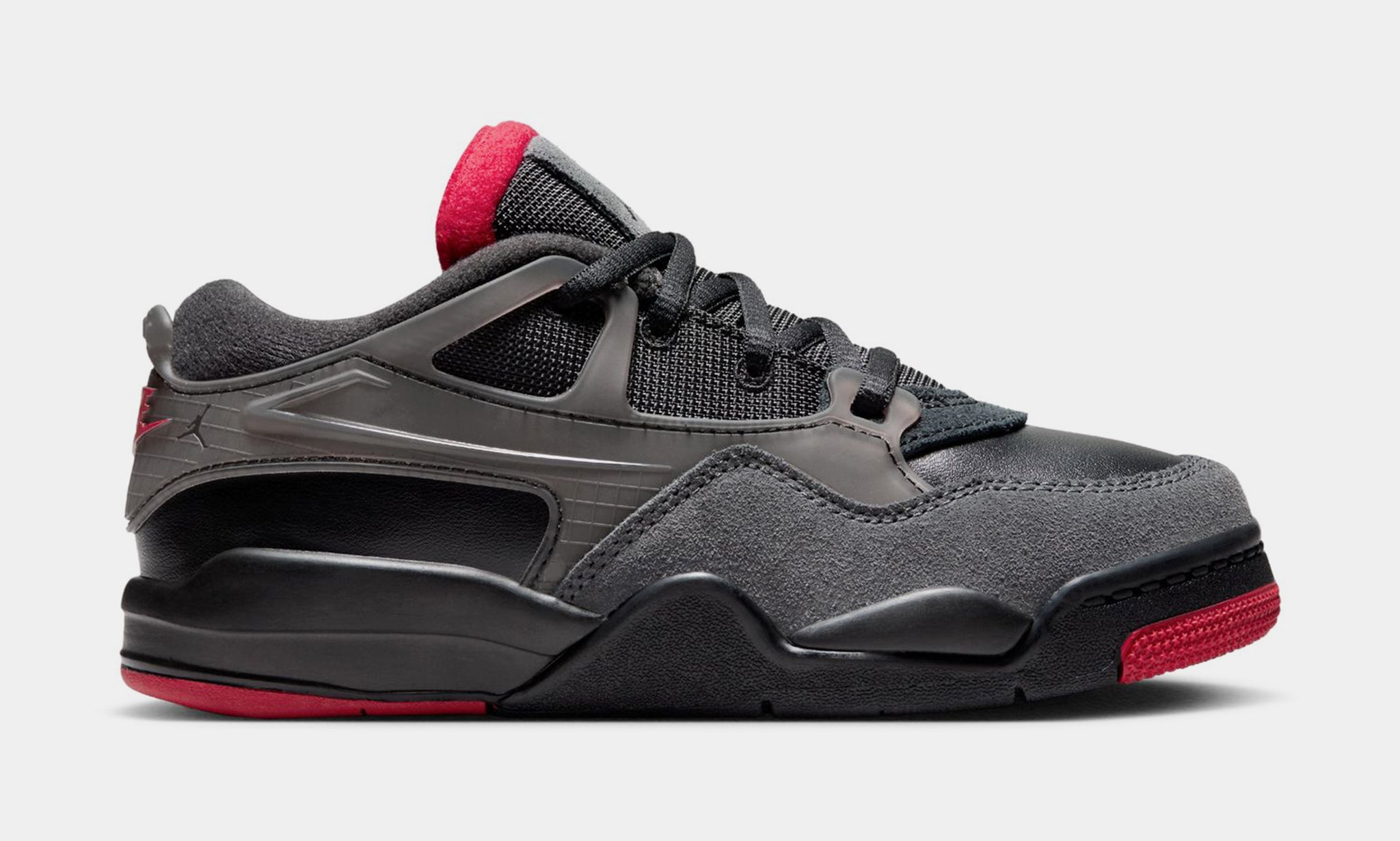 Jordan Air Jordan 4 RM Preschool Basketball Shoes Black Vasity Red 