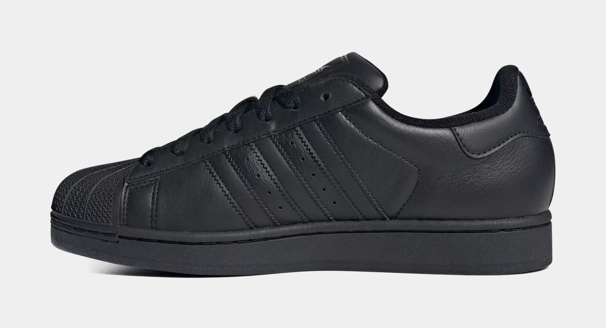 adidas Men's Superstar II Shoes, Size 12, Black/Black