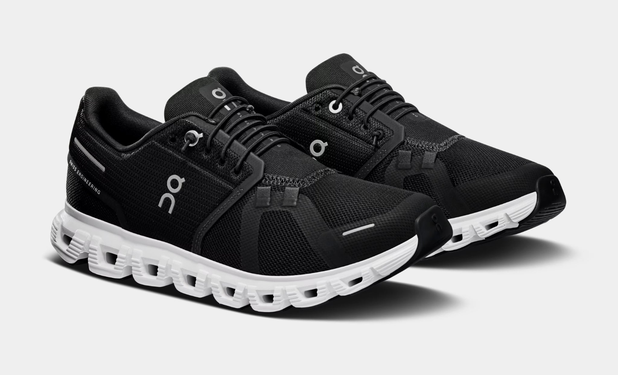 On Cloud 6 Womens Running Shoes Black White 3WF10060299 – Shoe Palace
