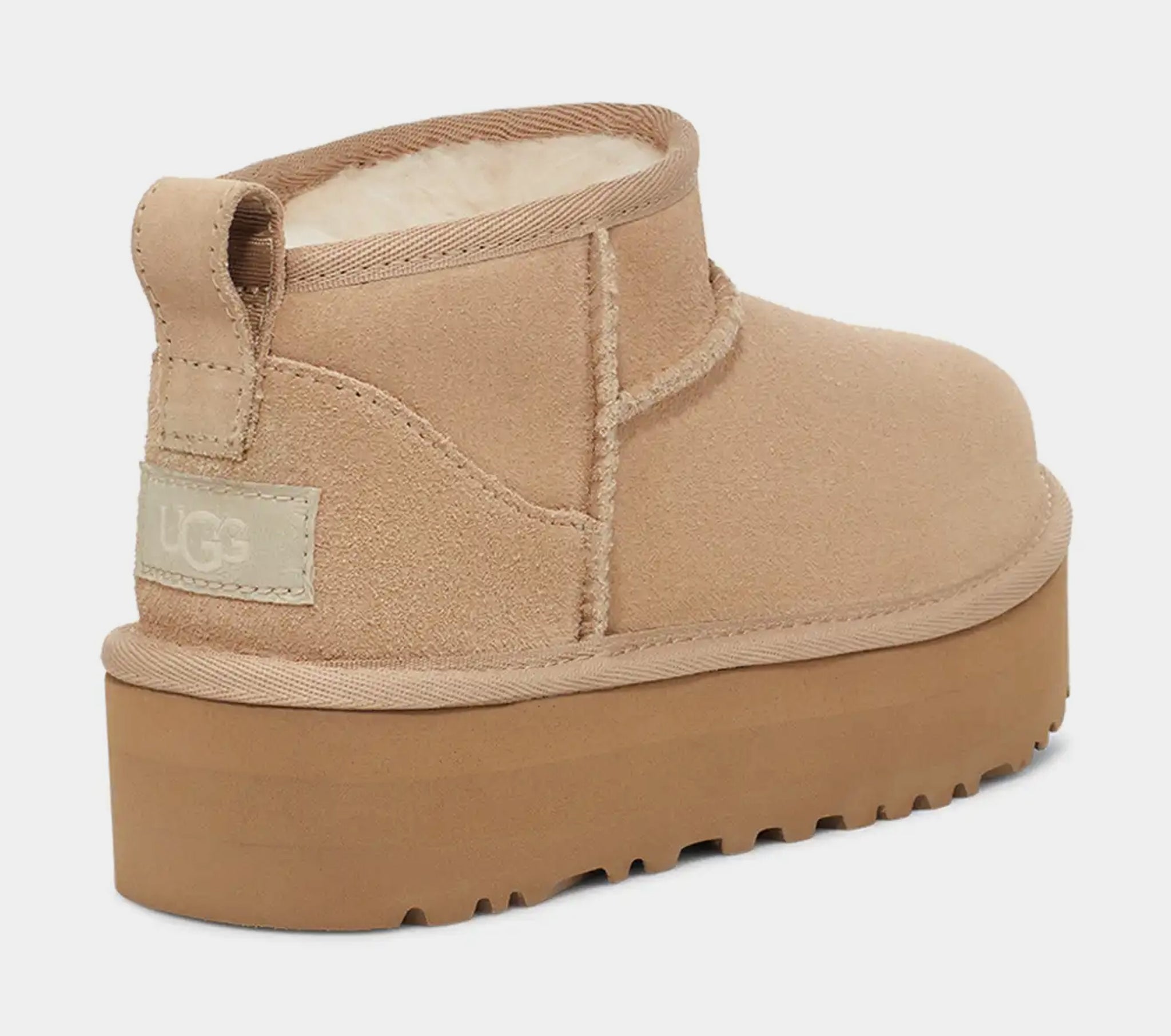 UGG Classic Ultra Mini Platform Grade School Boots Beige 1157791K