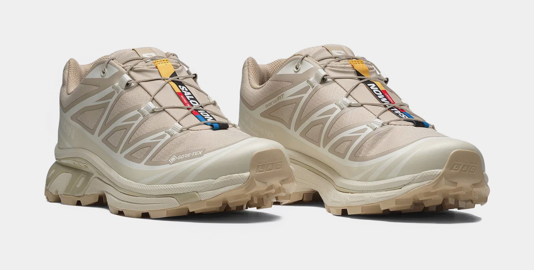 Salomon XT-6 GORE-TEX Mens Running Shoes Oxford Tan Almond Milk 