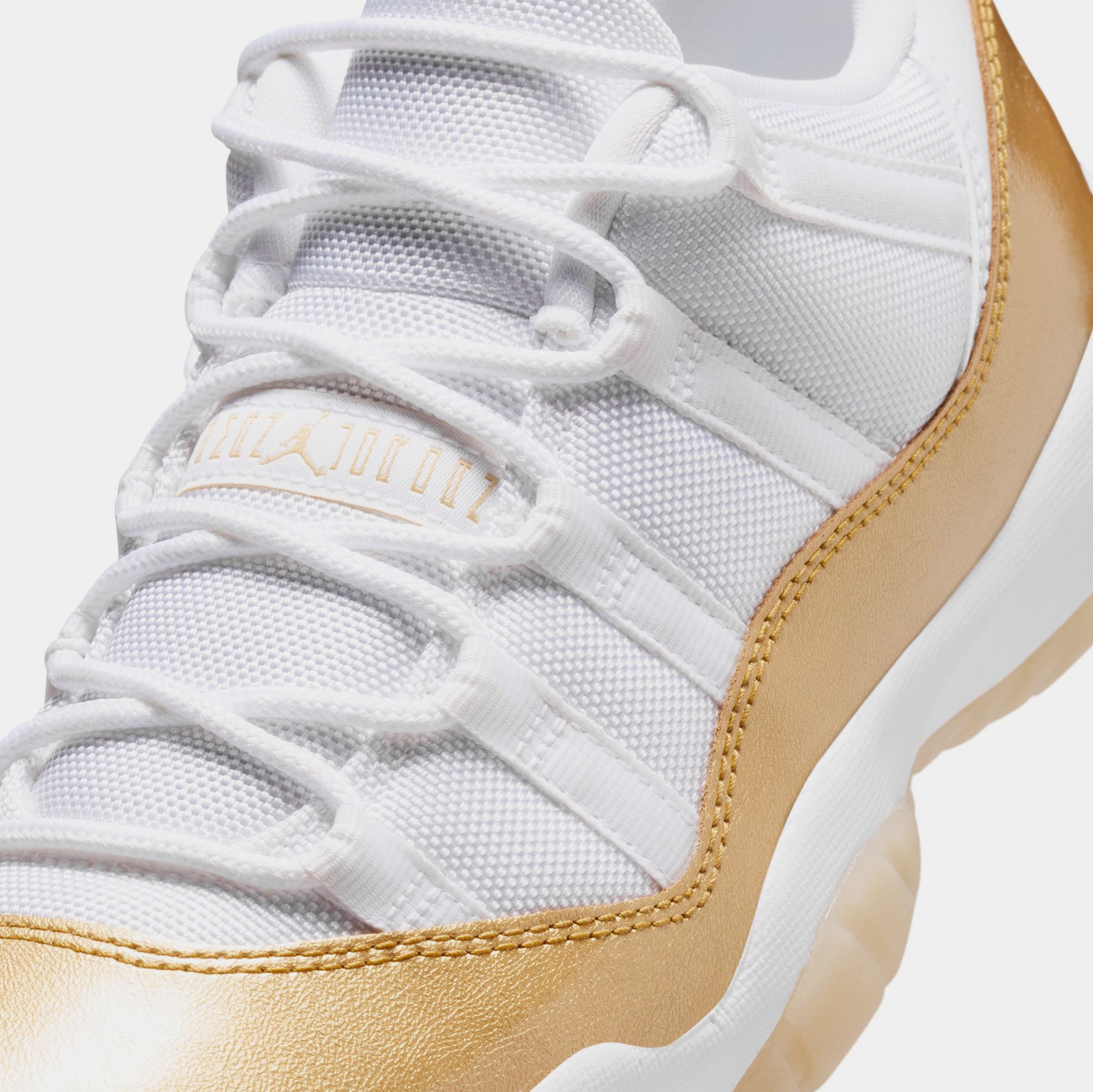 Women's Air Jordan 11 Retro Low Mother's Day - White/Metallic Gold & Team Gold - 10