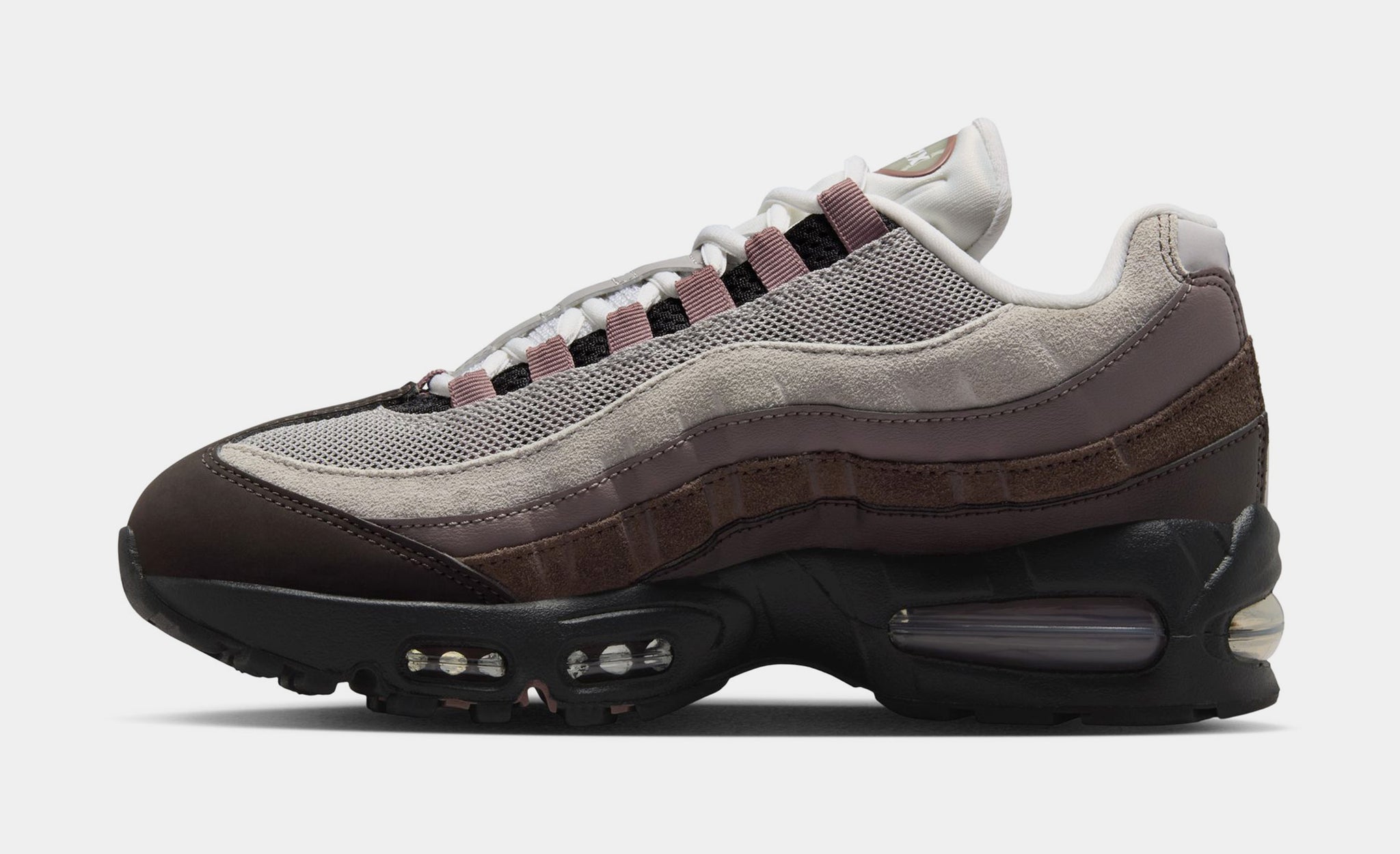 Nike Air Max 95 OG Womens Running Shoes Brown Pearl Grey Baroque