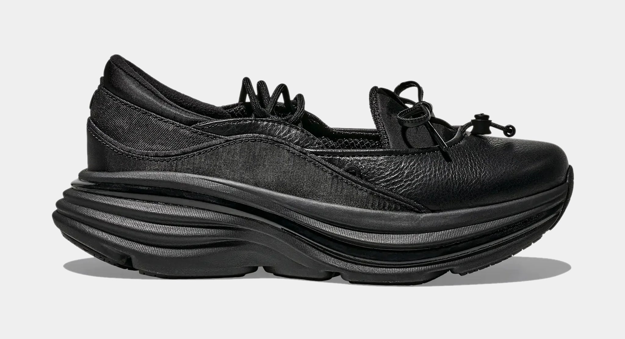 Hoka Bondi Mary Jane Womens Lifestyle Shoes Black Black 1171546