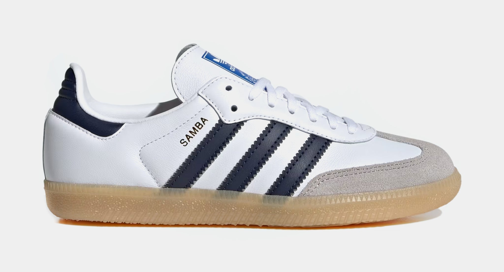 adidas Samba OG Grade School Lifestyle Shoes Cloud White Collegiate Navy  Gum JI4464 – Shoe Palace