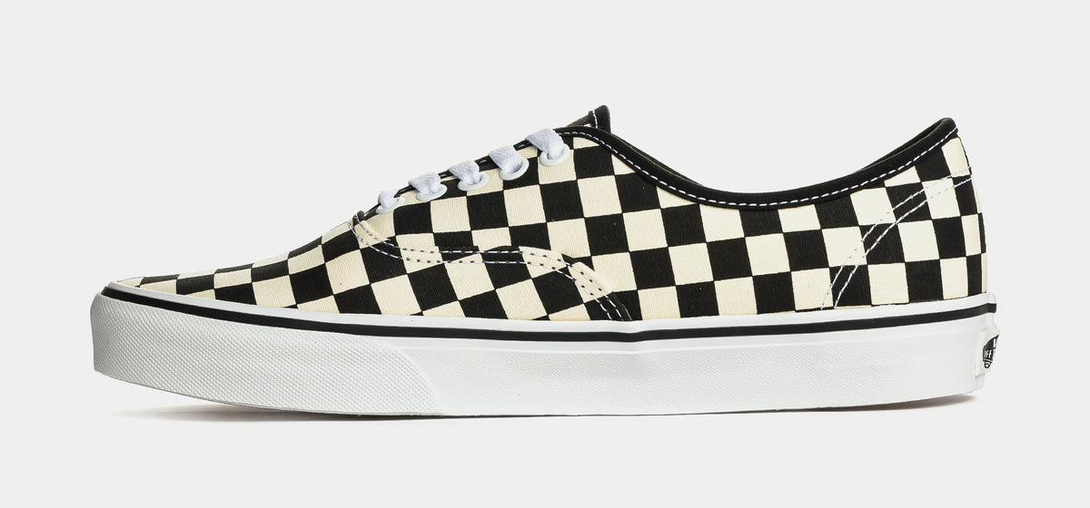 Vans Authentic Checkerboard Mens Skate Shoes Black White EGAY28 – Shoe ...