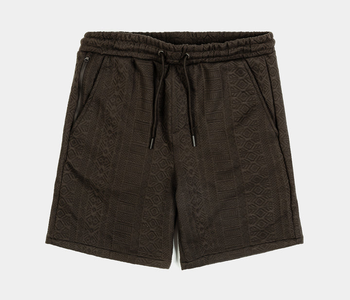 MAISON SPECIAL】Hem Lace Velour Shorts Maison Article Ornate