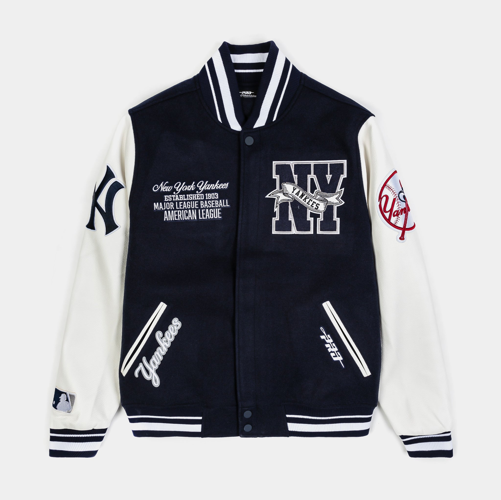Pro Standard New York Yankees 1903 Varsity Mens Jacket Navy White