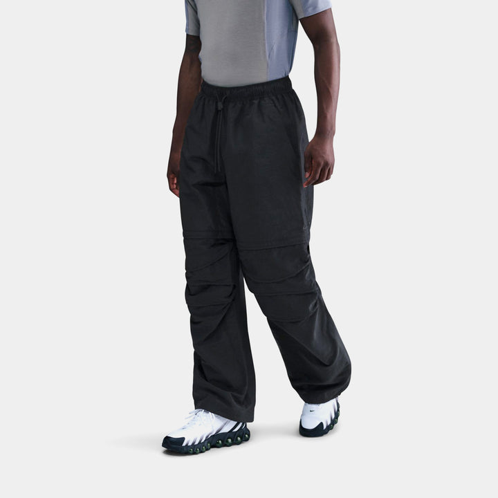 Nike Solo Swoosh Woven Mens Track Pants Black White FB8620