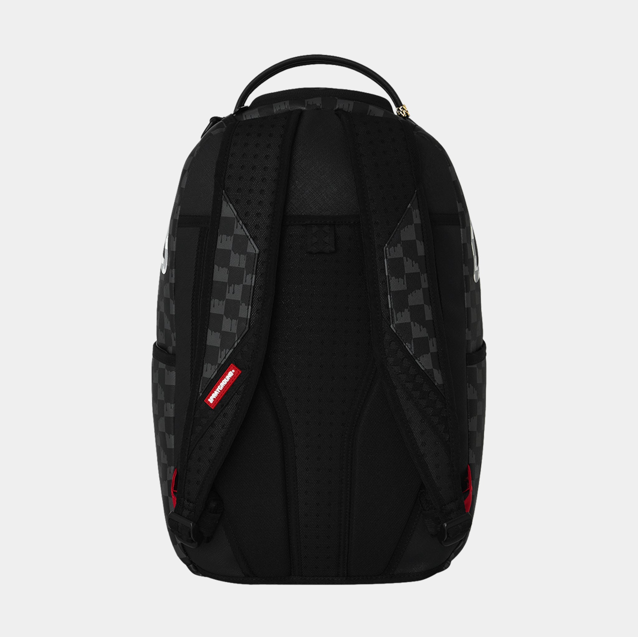Sprayground Drip Check Shark Mens Backpack Black White 910B8553NSZ