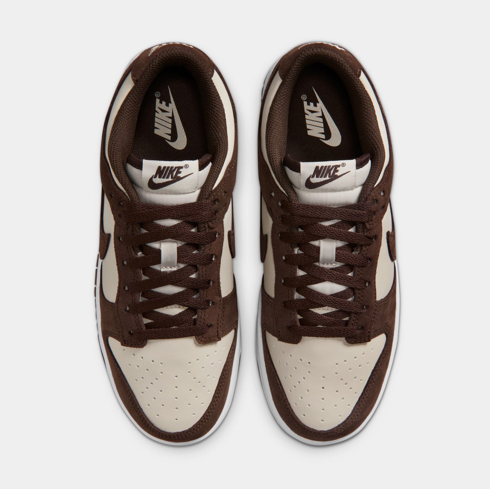 Nike Dunk Low Suede Womens Lifestyle Shoes Light Orewood Brown 