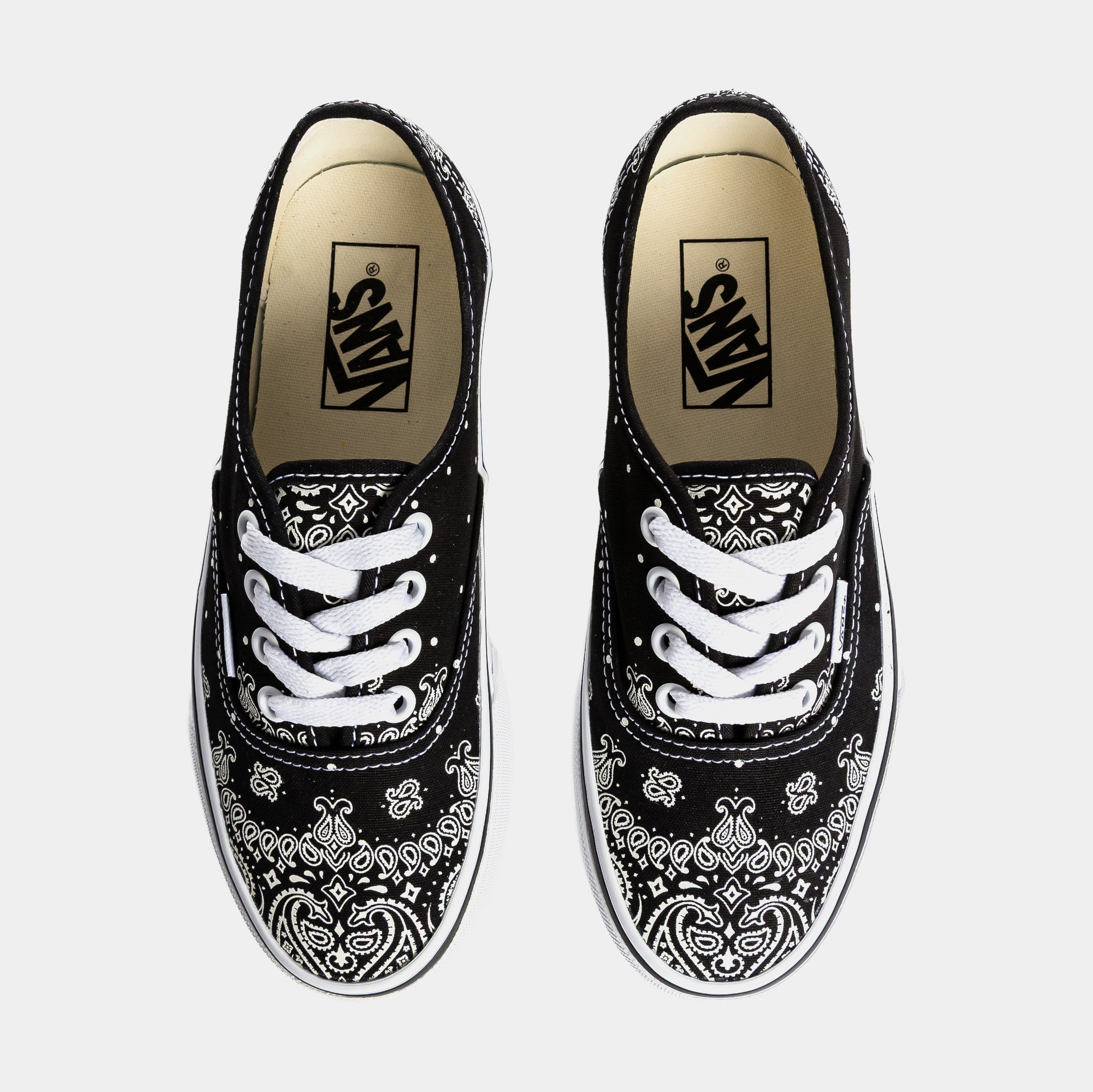Vans Authentic Grade School Lifestyle Shoes Black White Z0WBPR