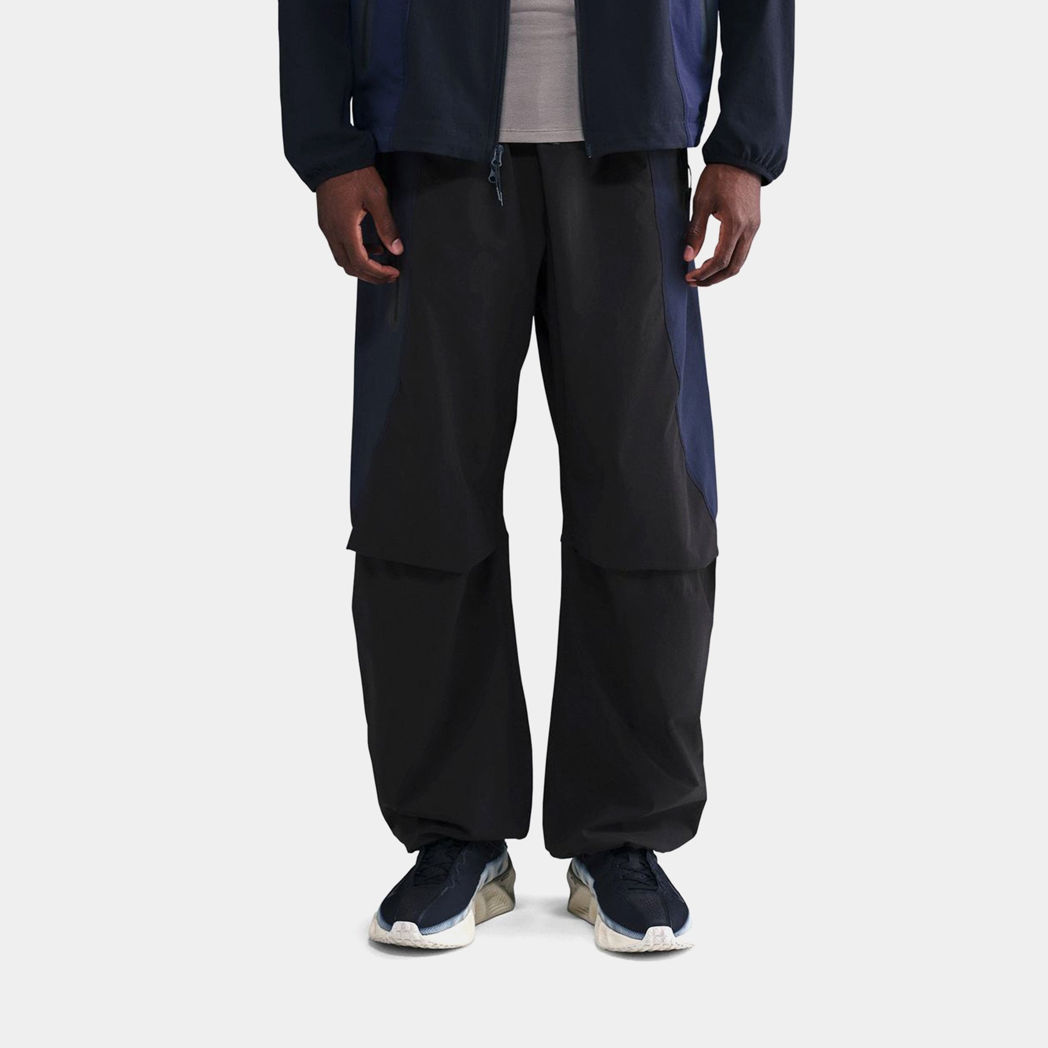 nike logo woven joggers in stone