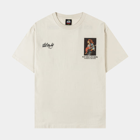 Shoe Palace SP x Bob Marley Tours Mens Short Sleeve Shirt Beige