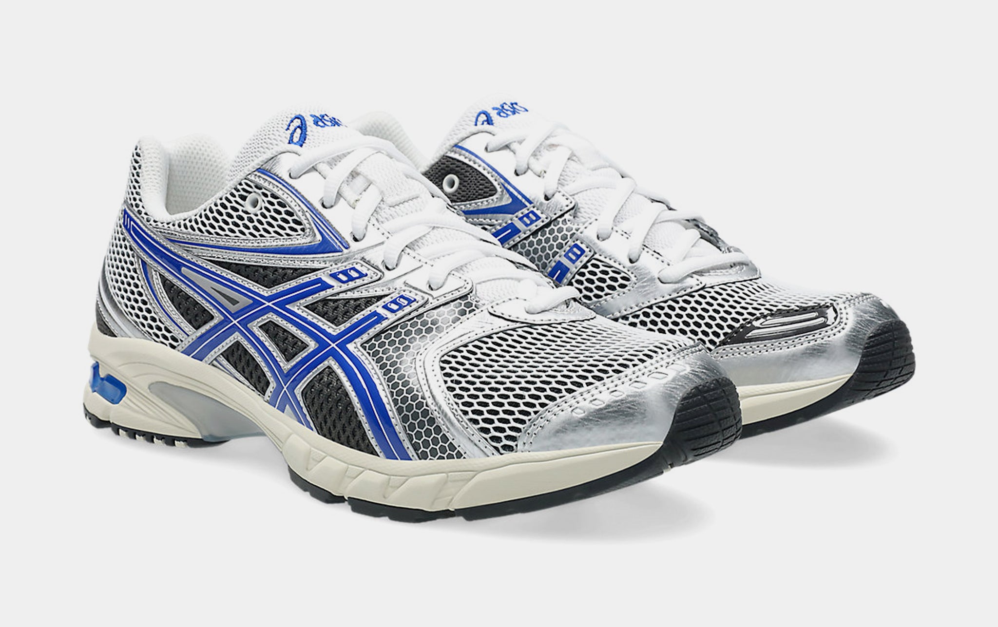 ASICS Gel DS Trainer 14 Mens Running Shoes White Asics Blue  display picture 2