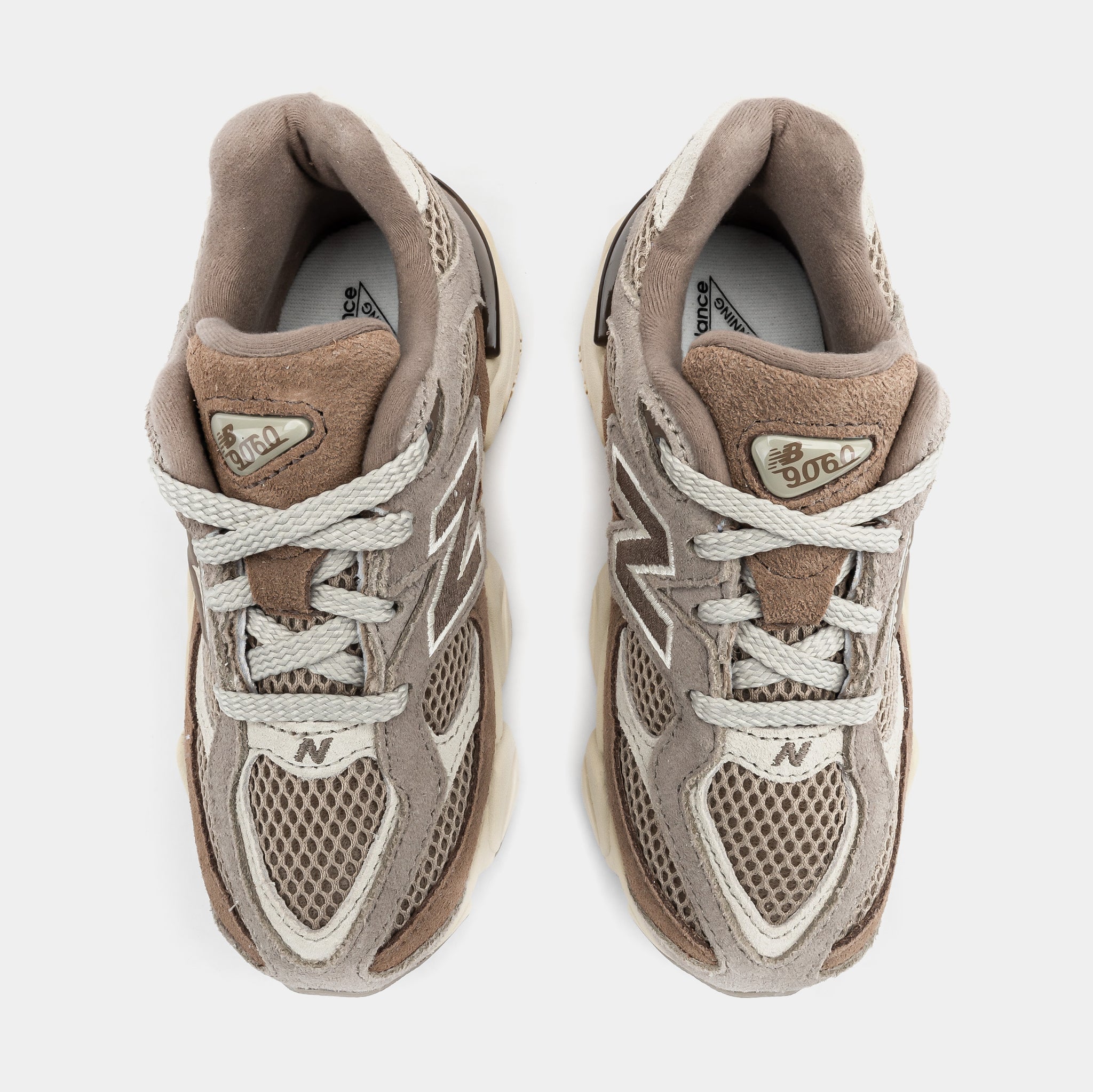 New Balance 9060 Preschool Running Shoes Mushroom Arid Stone 