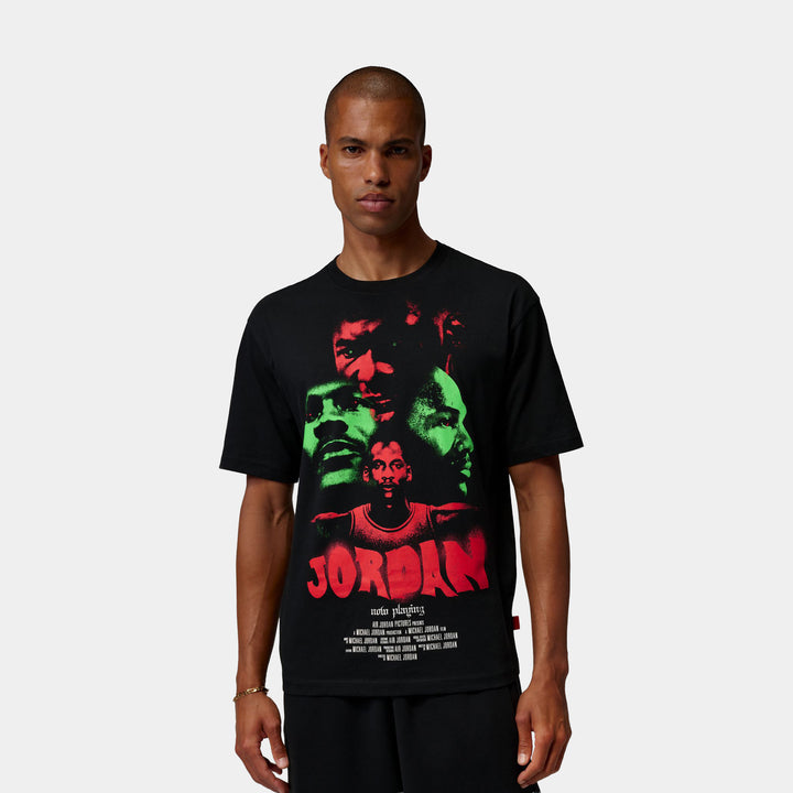 Jordan MJ23 Graphic Mens Short Sleeve Shirt Black Olive FZ1991-045