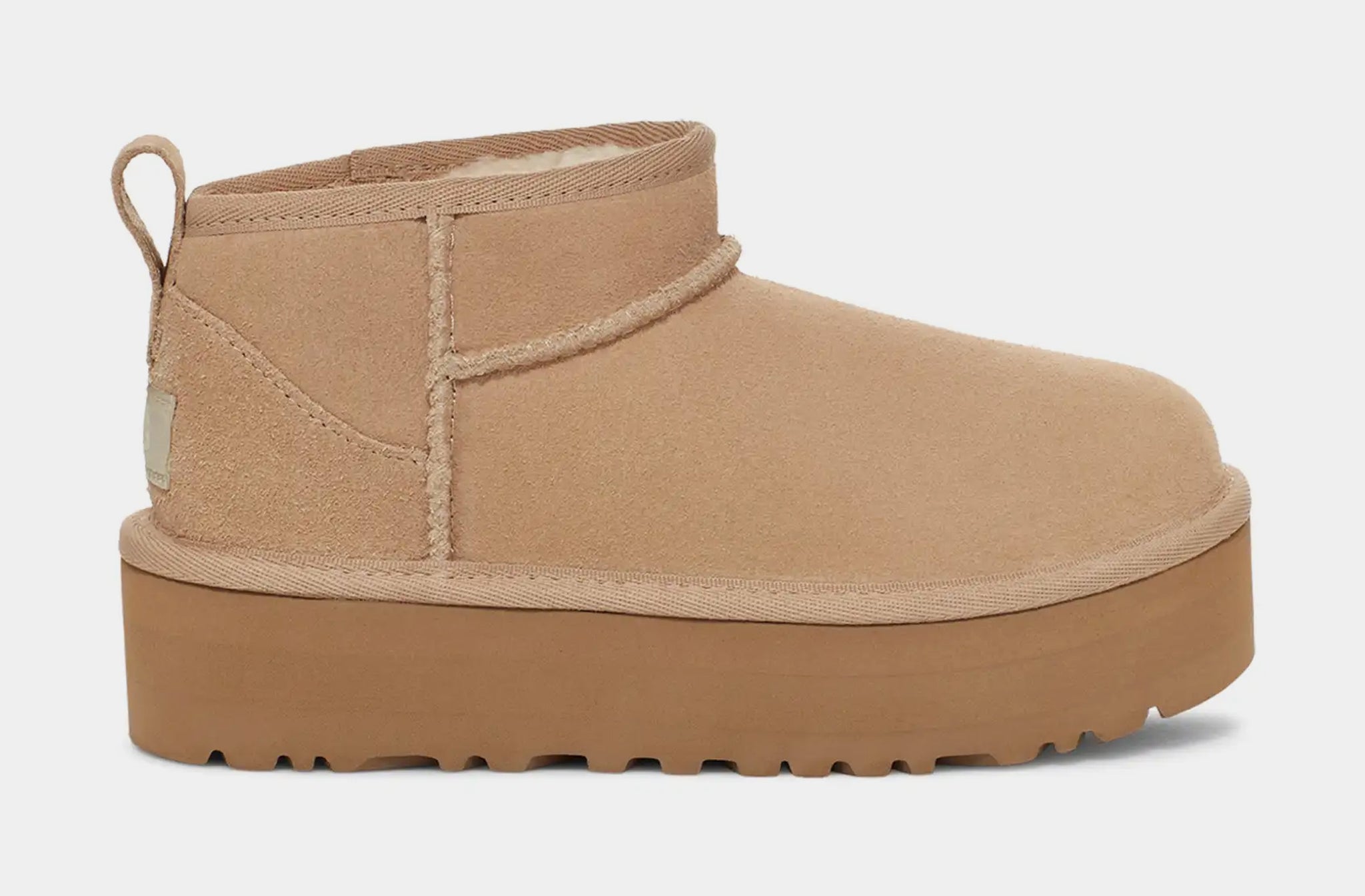 UGG Classic Ultra Mini Platform Grade School Boots Beige 1157791K