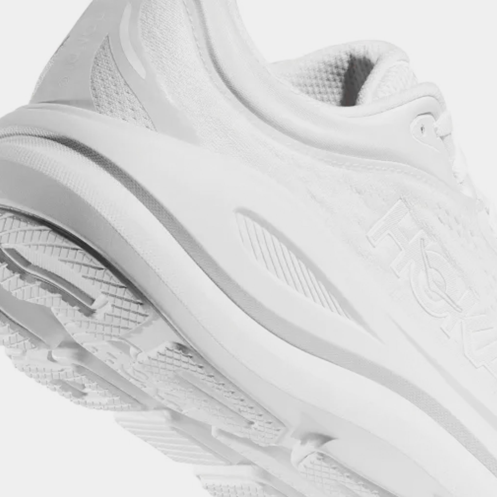 Hoka Bondi 9 Mens Running Shoes White White 1162011-WWH  display picture 3