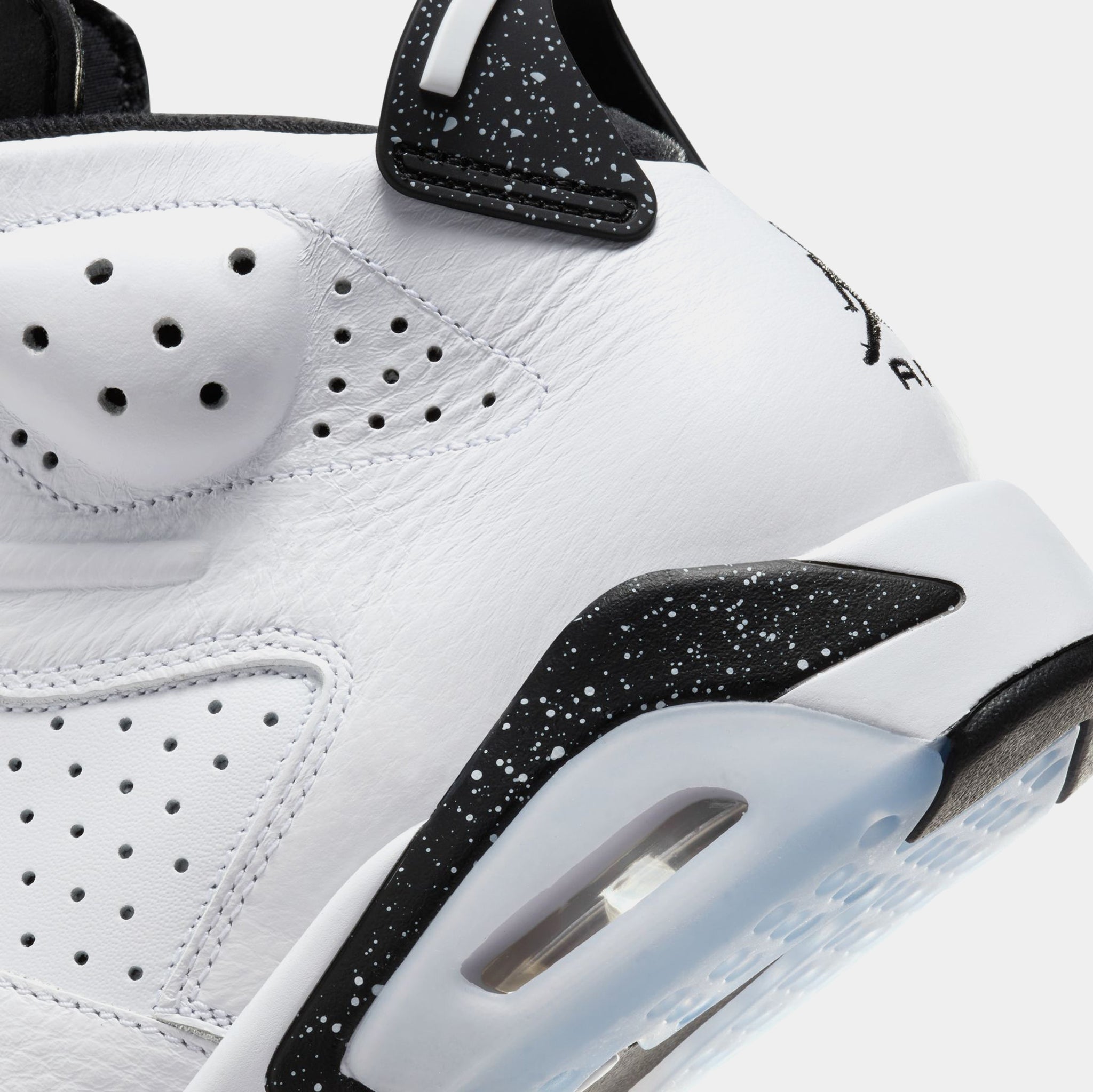 Jordan Air Jordan 6 Retro White & Black Mens Lifestyle Shoes White 