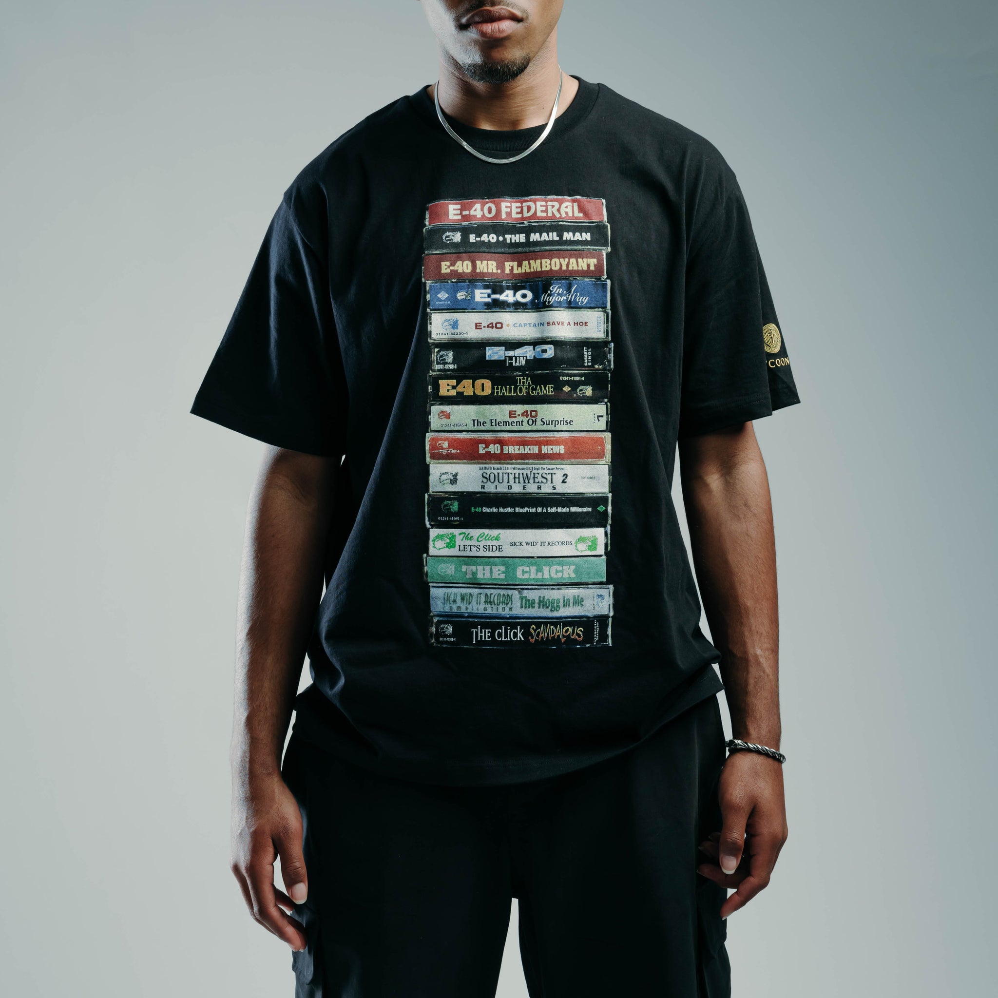Shoe Palace SP x E-40 Major Way Mens Short Sleeve Shirt Black