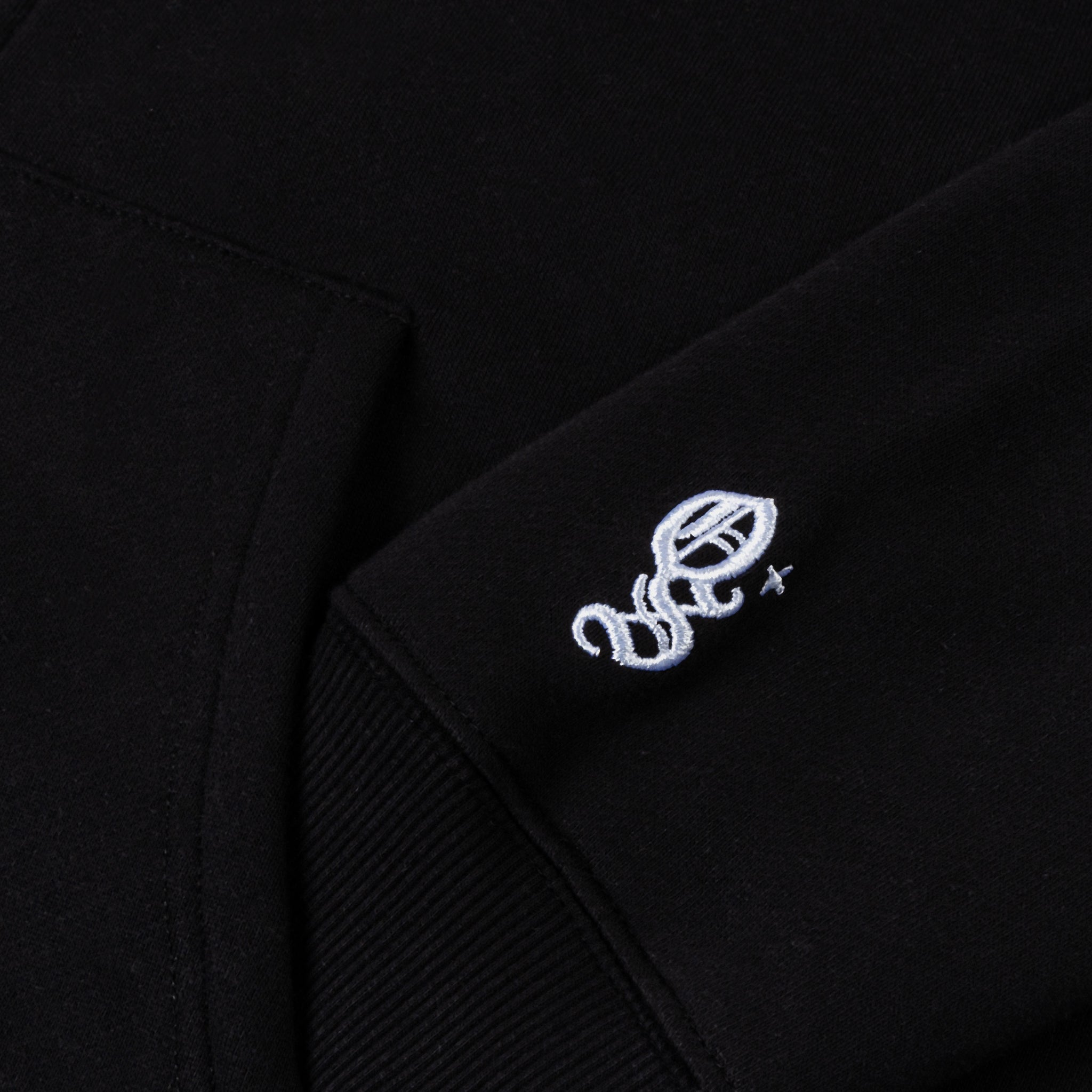 Maison Article Mary Tears Cropped Zip Up Fleece Womens Hoodie