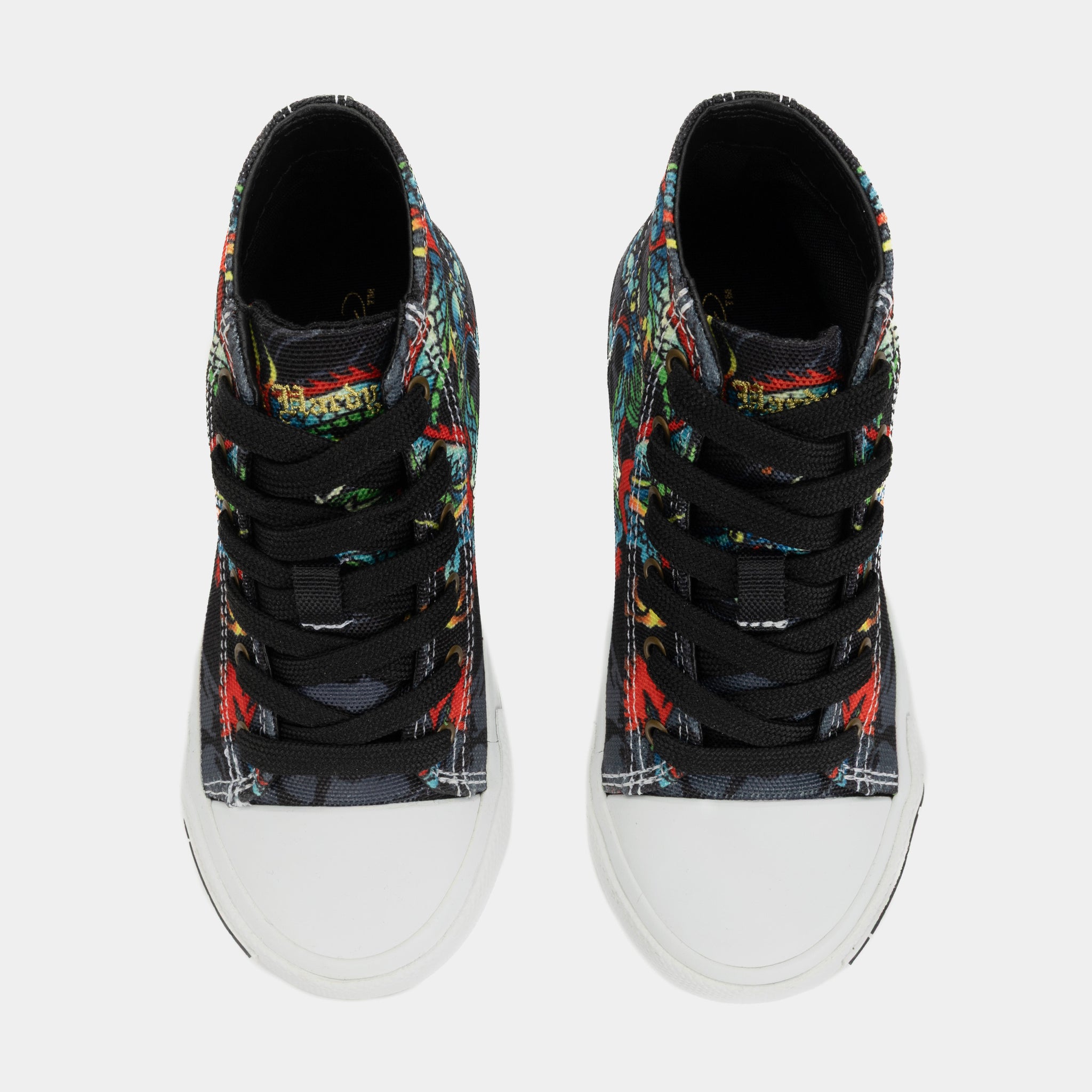 Ed Hardy Dragon Tattoo High Top Preschool Lifestyle Shoes
