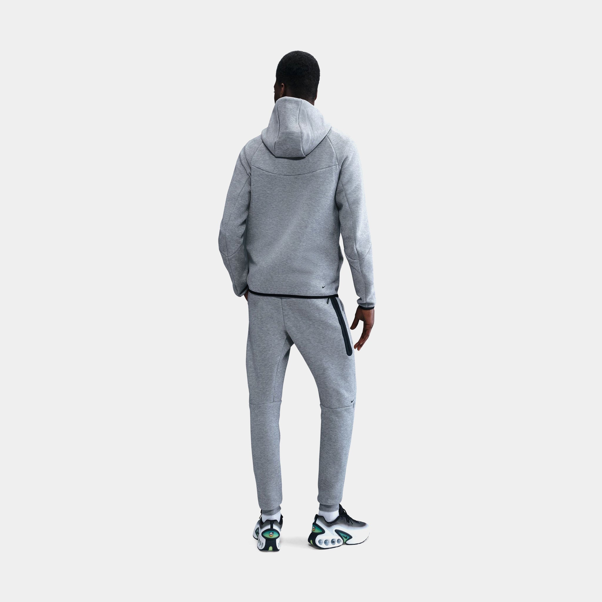 nike tech fleece jogger dark grey heather & black