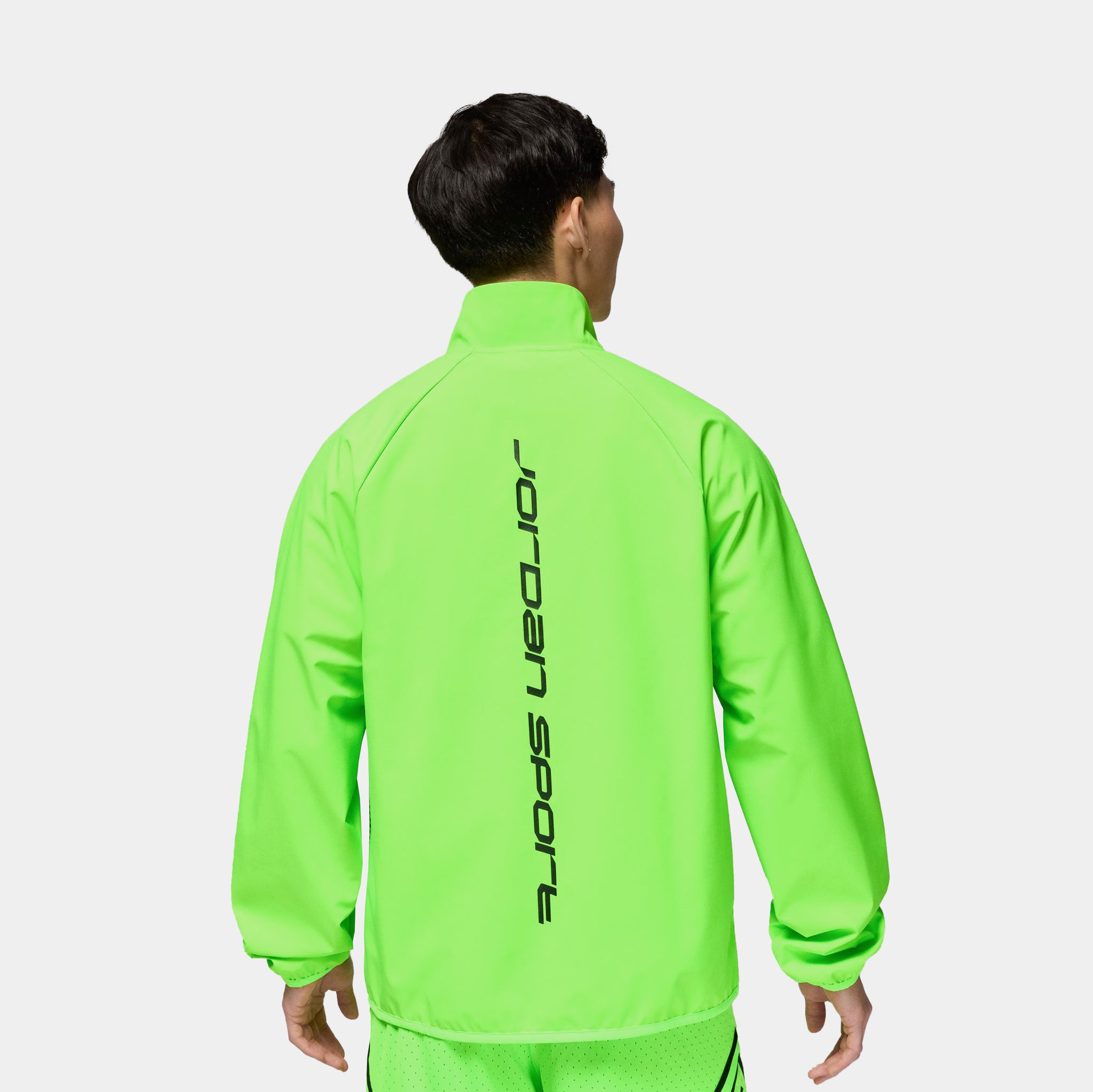 Jordan Sport Jam Warm Up Full Zip Mens Jacket Electric Green Black 