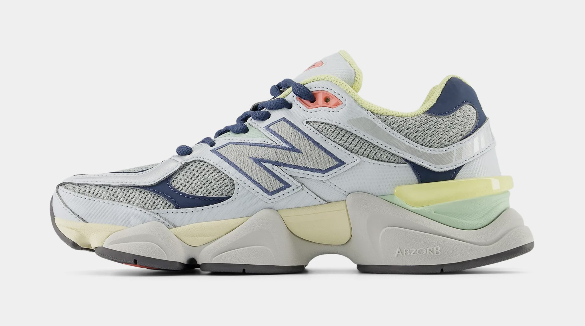 New Balance 9060 Mens Lifestyle Shoes Grey Yellow Navy  display picture 1