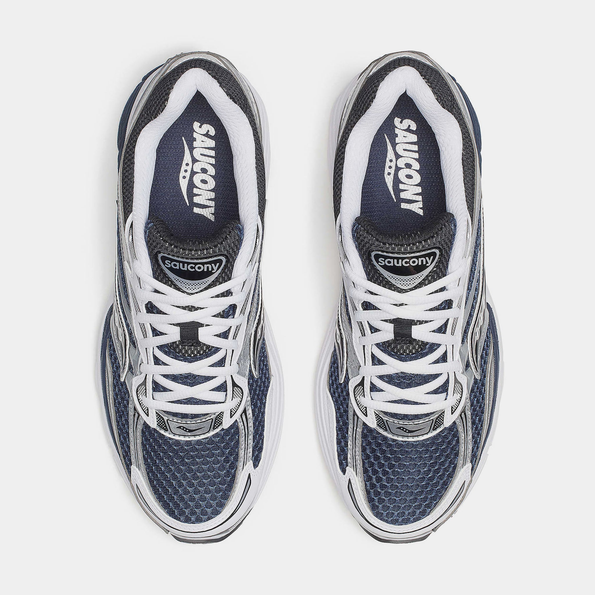 SAUCONY ProGrid Omni 9 Running Shoes Mens 8 Womens 9.5 Navy Gray‎ S70740-9 Saucony ProGrid Omni 9 Shoes | Dick main image 2