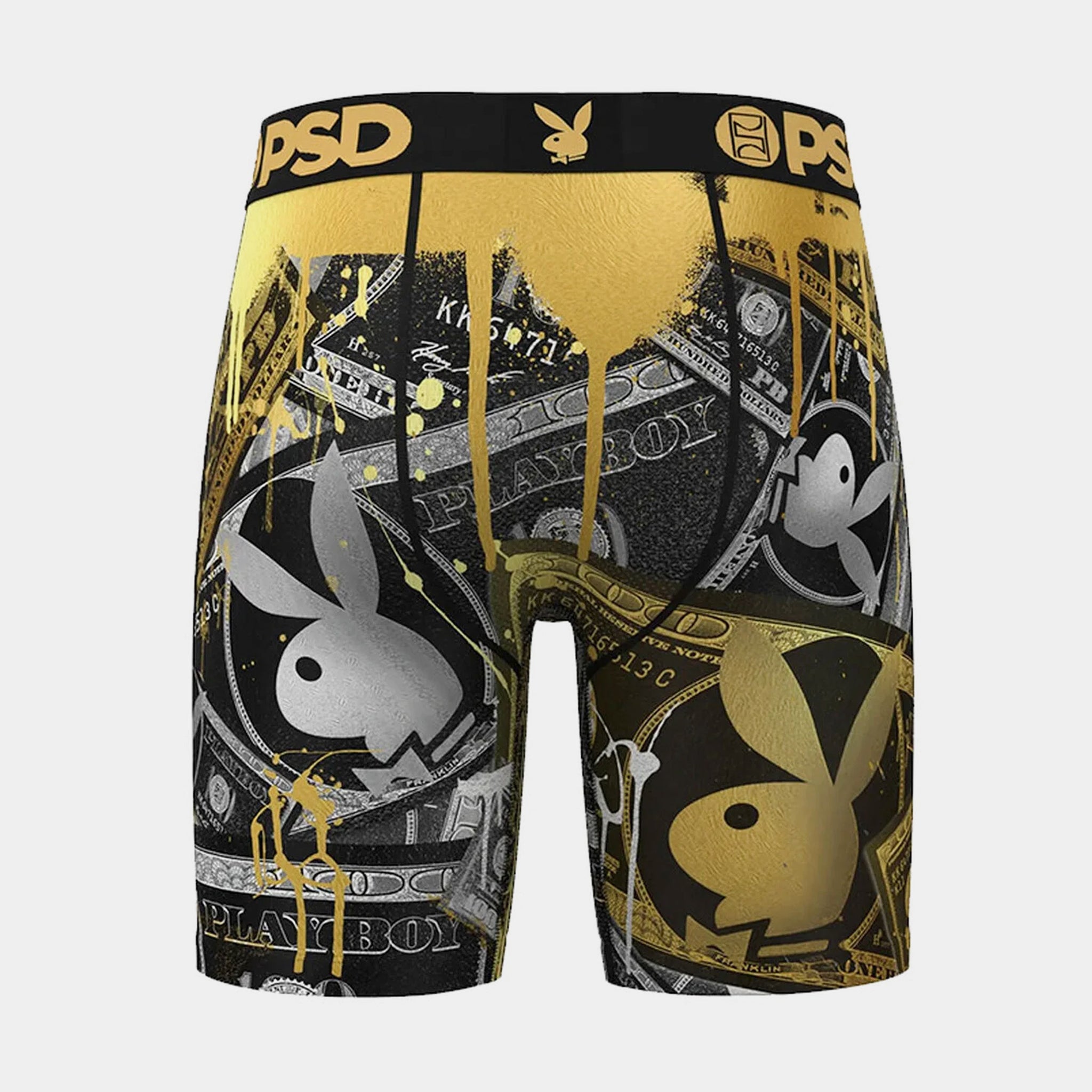 Psd 22 Shell Psd Playboy Money Mens Boxers Black Gold 324180007 – Shoe Palace