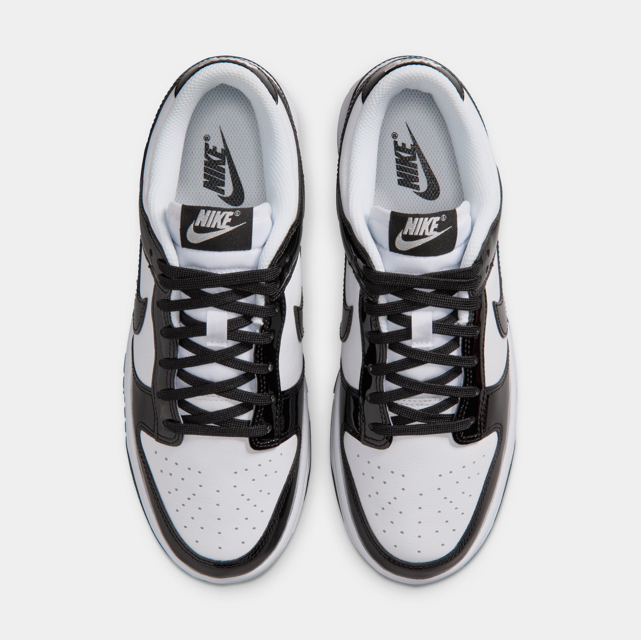 Nike Dunk Low SE Patent Leather Womens Lifestyle Shoes White Black
