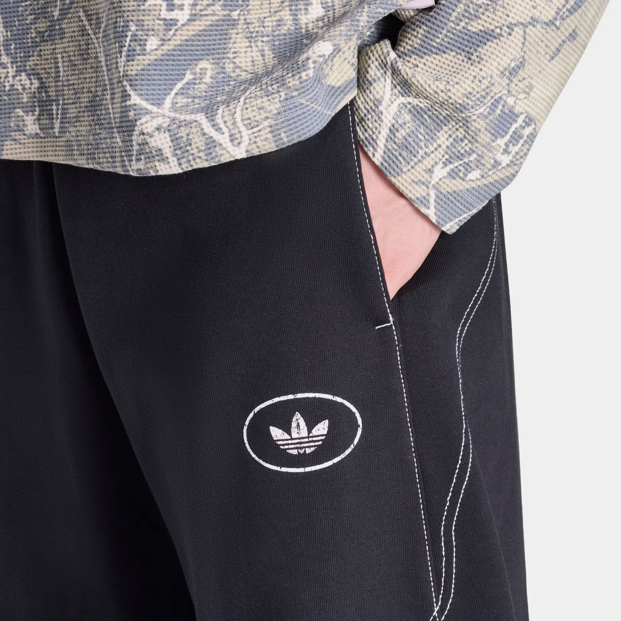 adidas Originals Shoemaker Graphic Fleece Mens Sweatpants Utility Black  KG6456 – Shoe Palace