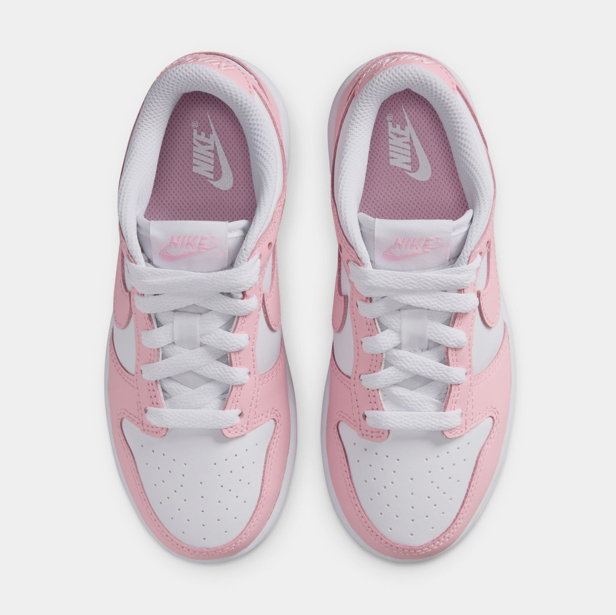 Nike Dunk Low Preschool Lifestyle Shoes Laser Fuchsia White 