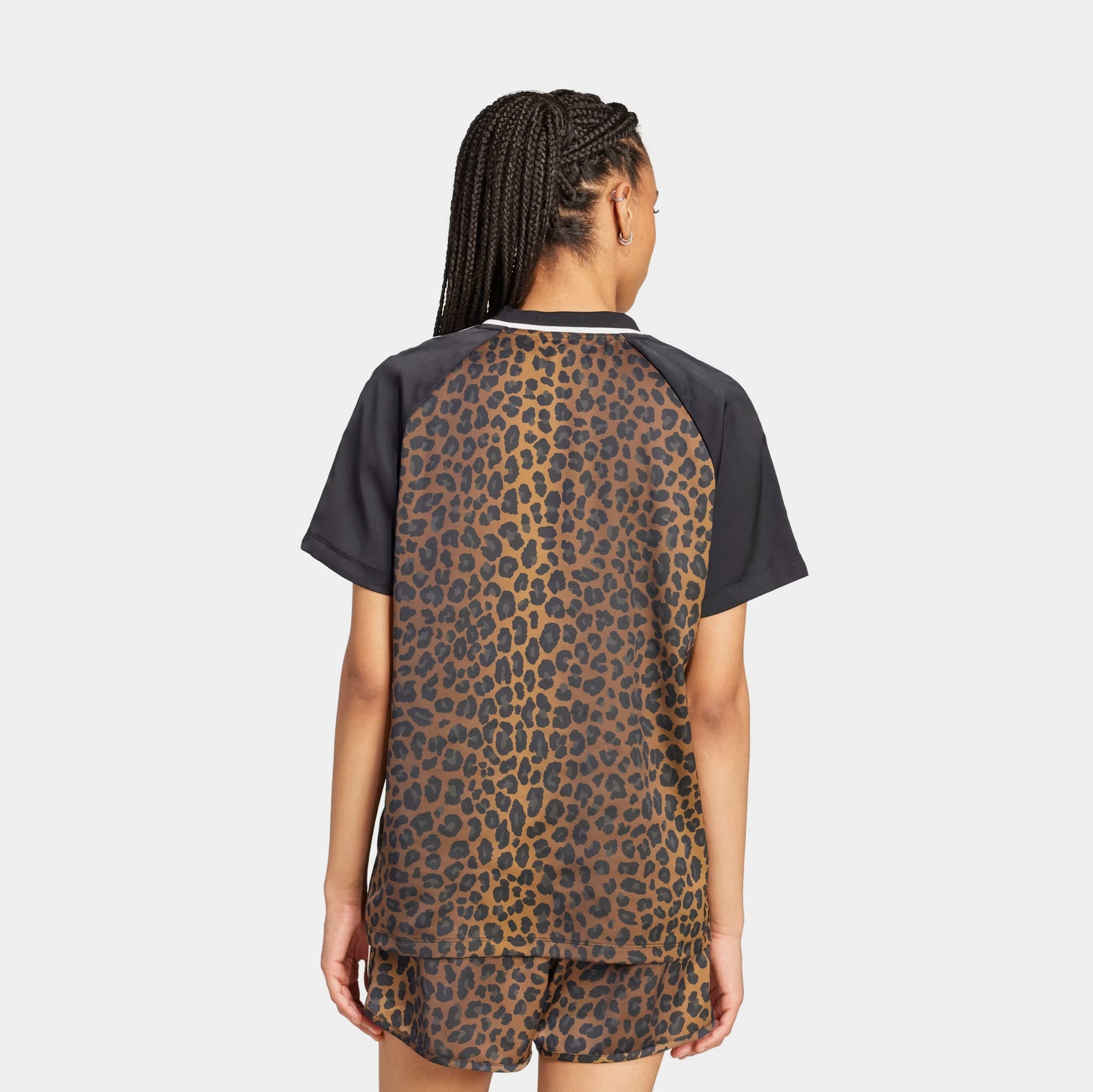 adidas Originals Leopard Football Womens Jersey Multi Color Bronze