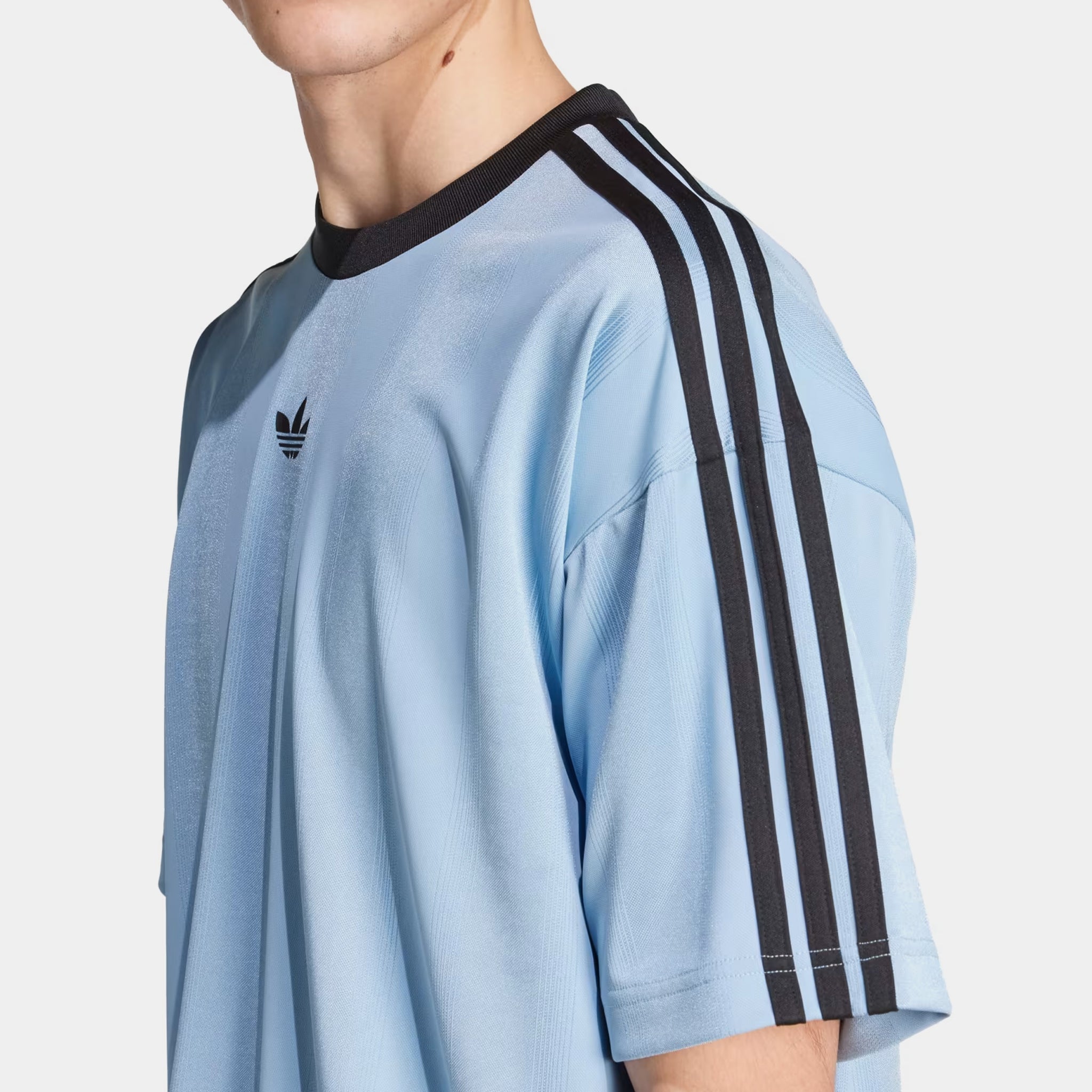 adidas Adicolor Jacquard Mens Jersey Blue Black JW5879 – Shoe Palace