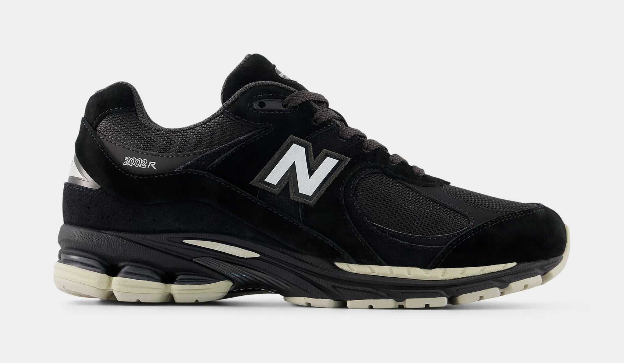 New Balance 2002R Mens Running Shoes Black Timber Wolf White