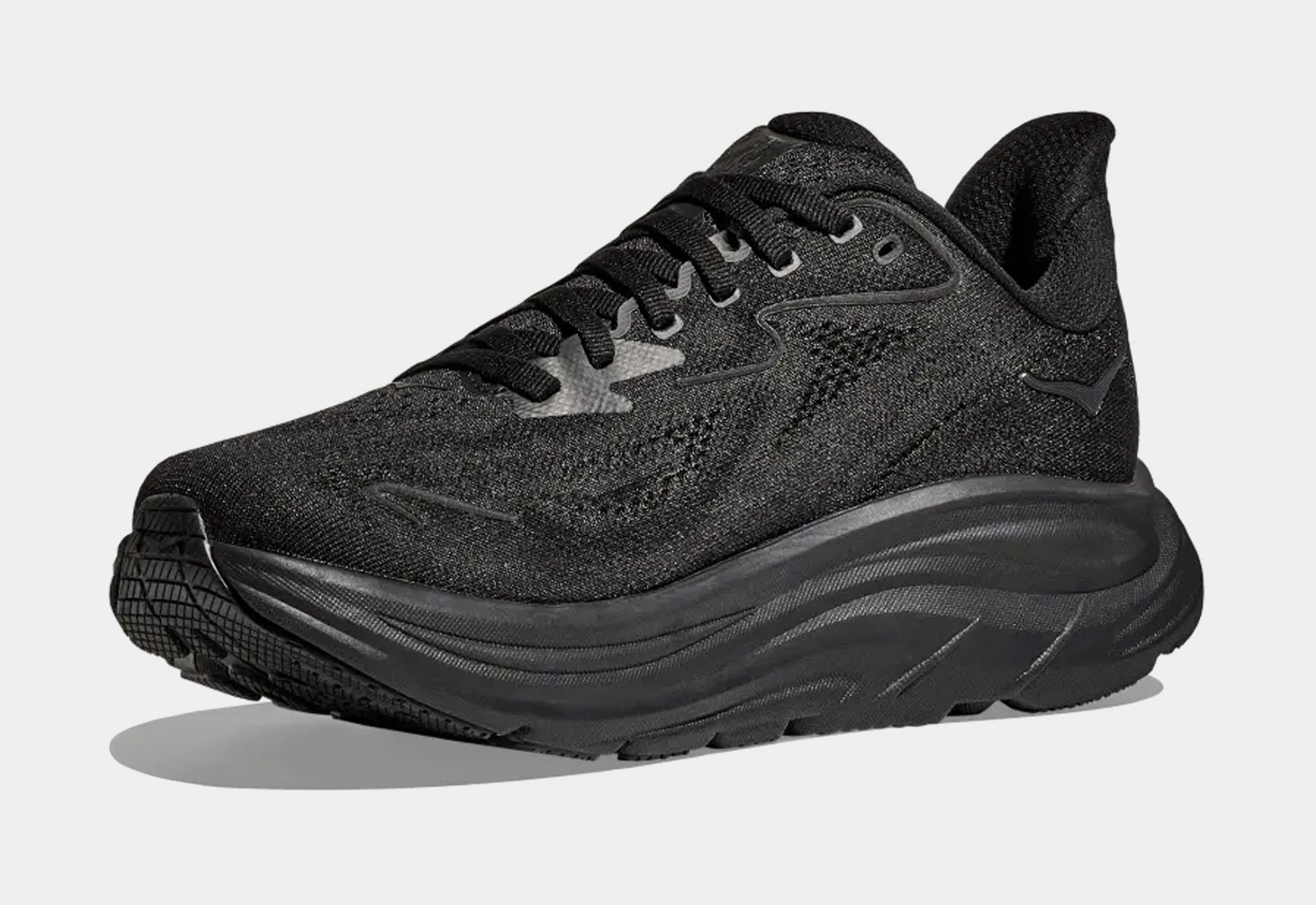 Hoka Clifton 10 Mens Running Shoes Black Black 1162030-BBLC – Shoe